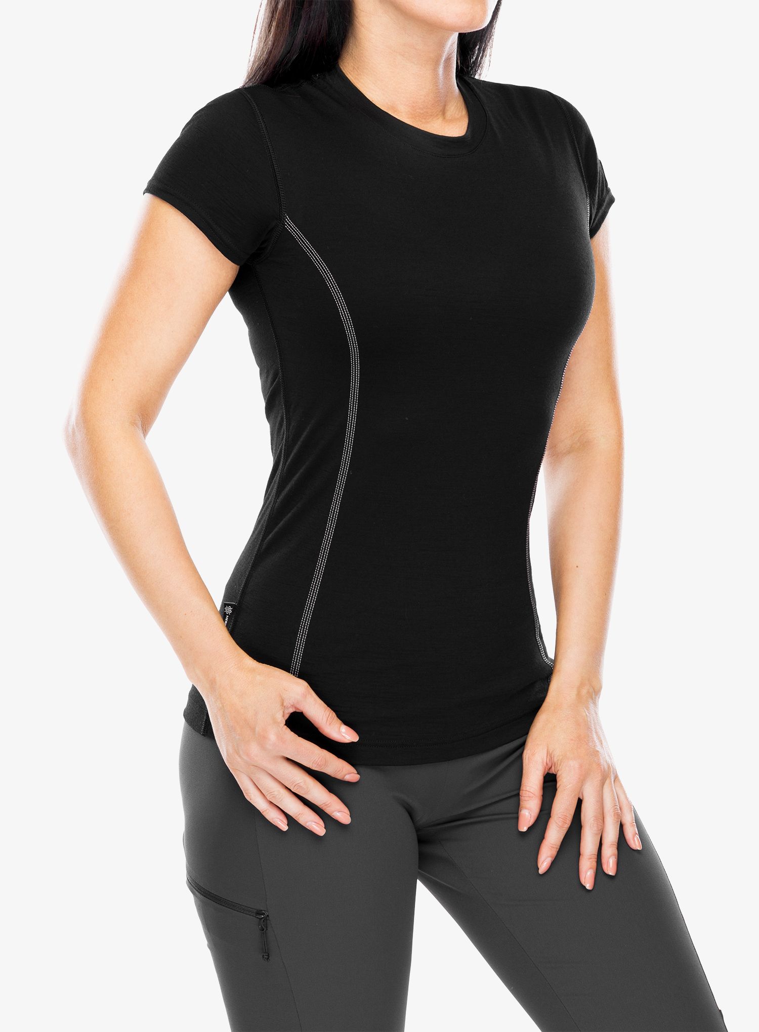 Dámská tričko Sensor Merino Active Tee S/S - black