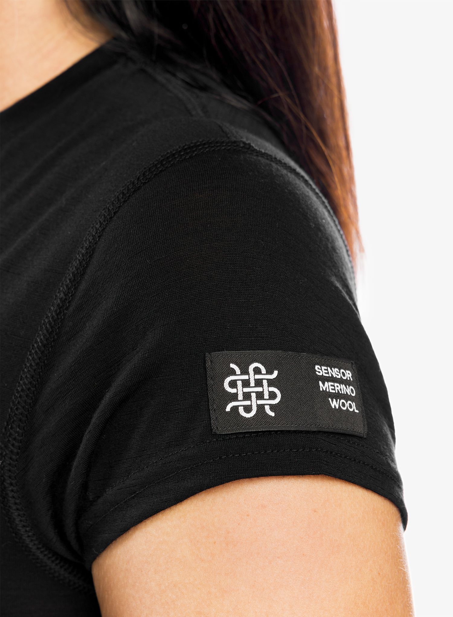 Dámská tričko Sensor Merino Active Tee S/S - black