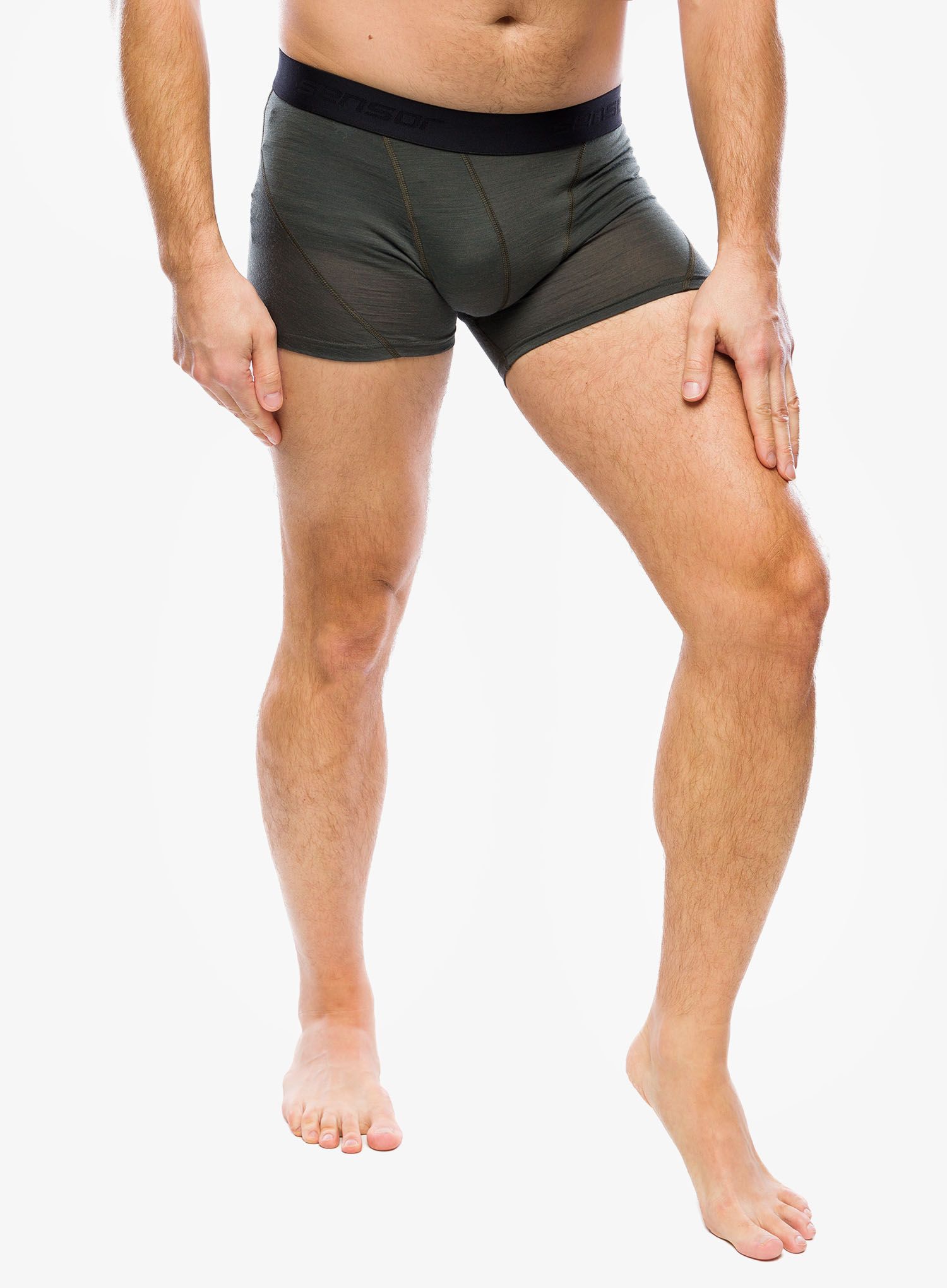 Funkční boxerky Sensor Merino Air 3-Pack Boxers - black/blue/olive