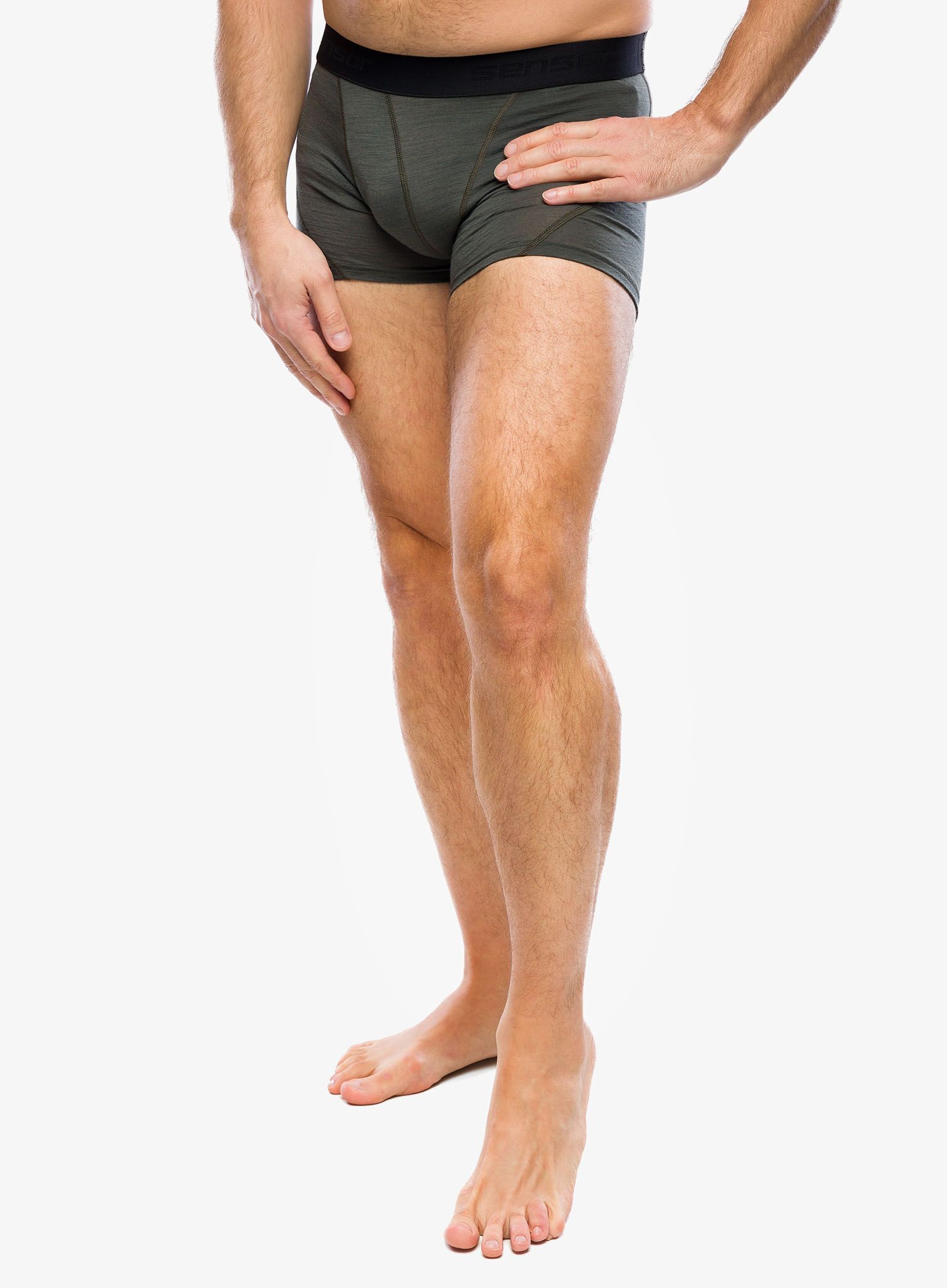 Funkční boxerky Sensor Merino Air 3-Pack Boxers - black/blue/olive