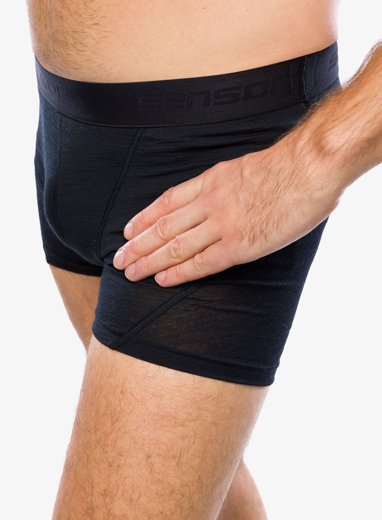 Funkční boxerky Sensor Merino Air 3-Pack Boxers - black/blue/olive