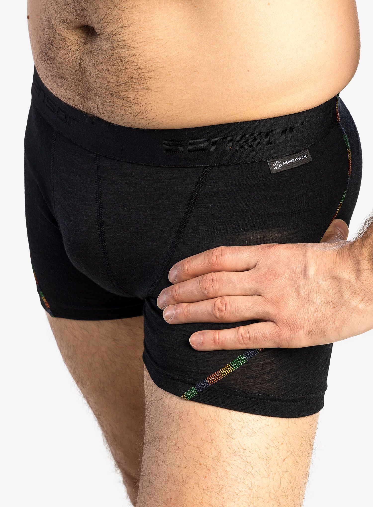 Termoaktivní boxerky Sensor Merino Air Boxers 3Pack - black/blue/olive