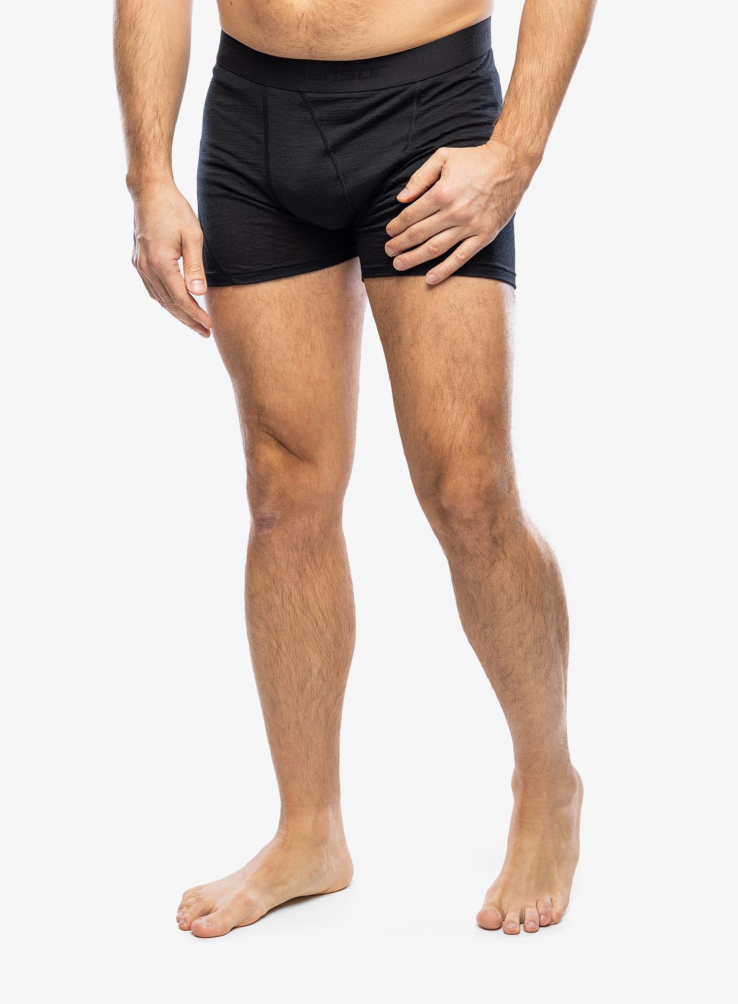 Funkční boxerky Sensor Merino Air Boxers - black/black
