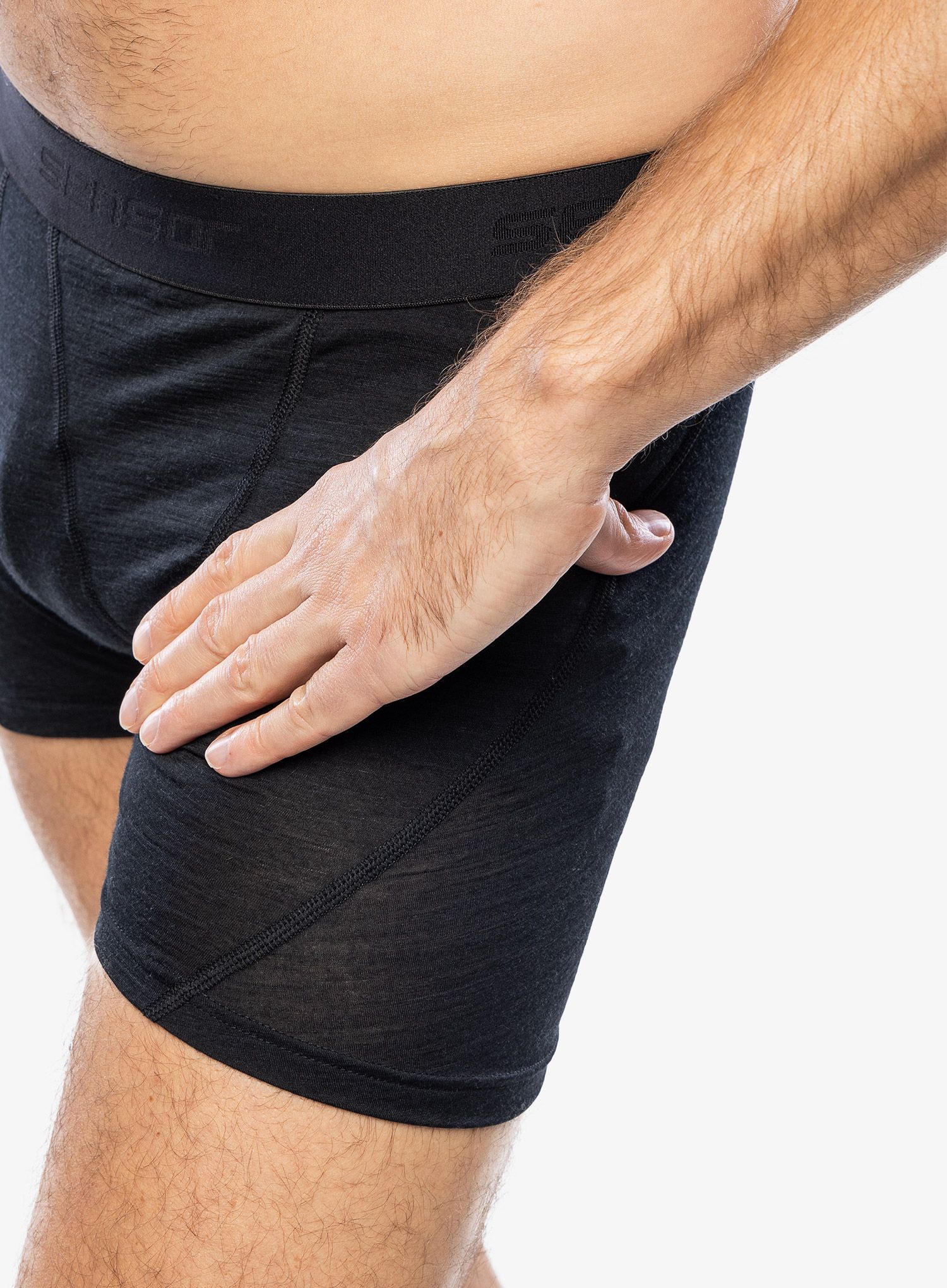 Funkční boxerky Sensor Merino Air Boxers - black/black