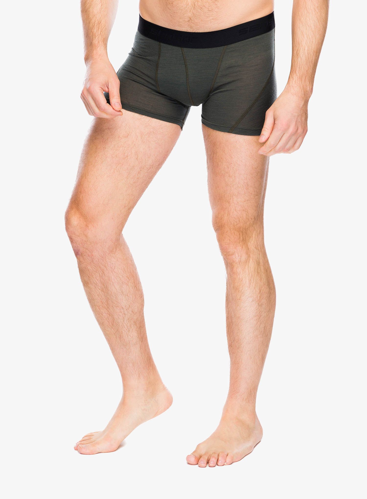 Funkční boxerky Sensor Merino Air Boxers - olive green
