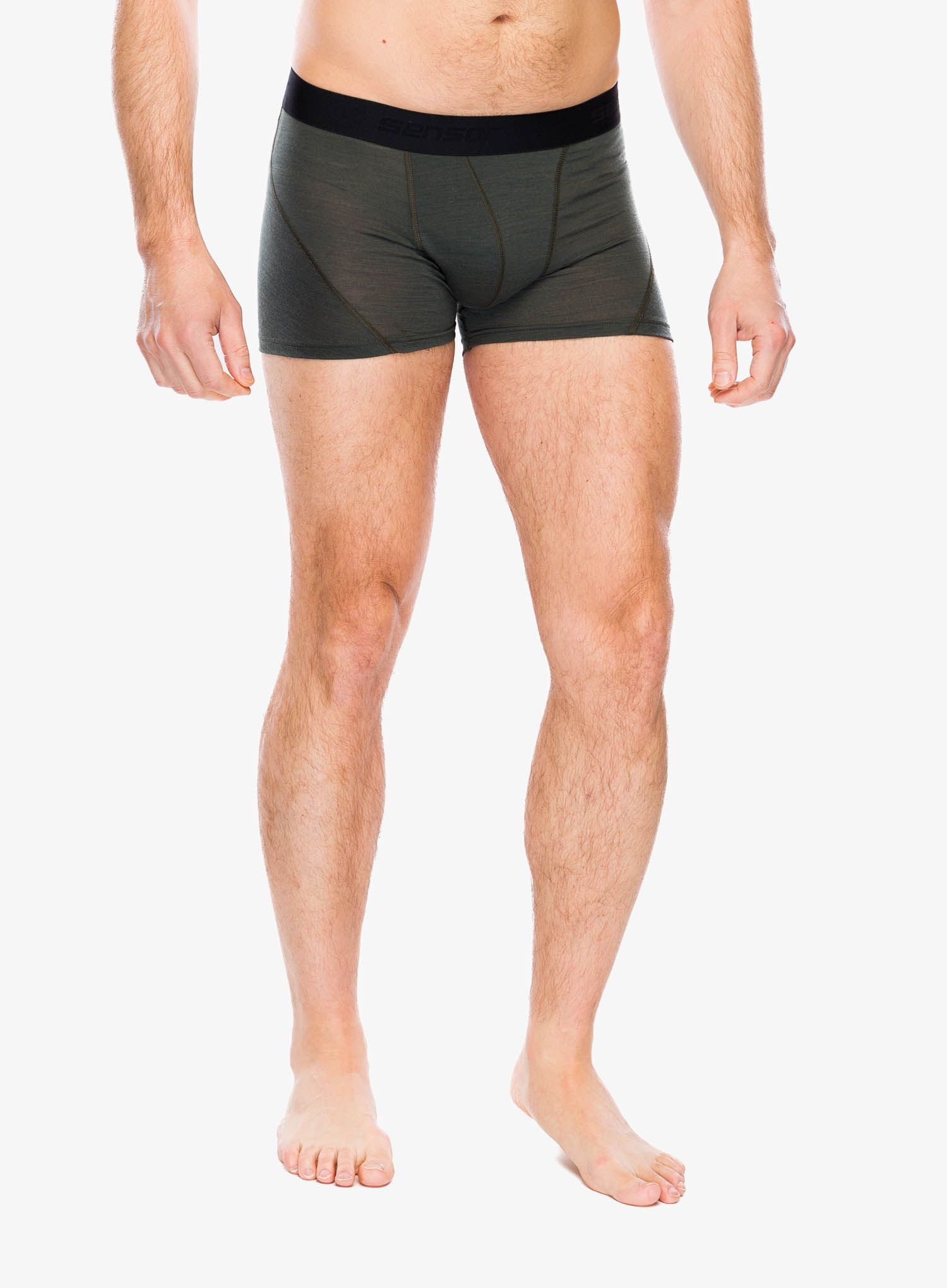 Funkční boxerky Sensor Merino Air Boxers - olive green