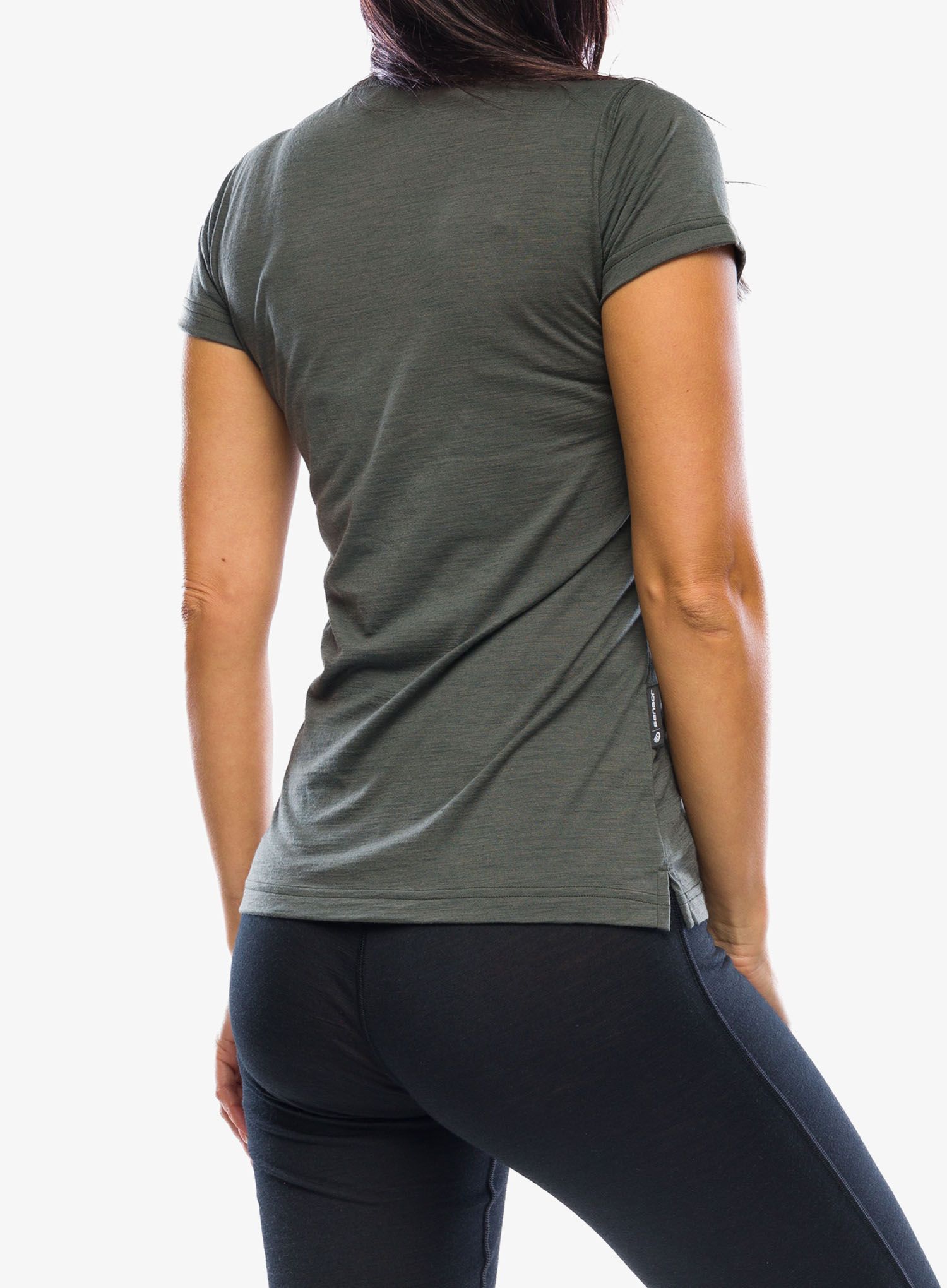 Merino triko dámské Sensor Merino Air PT Fox Tee SS - olive green