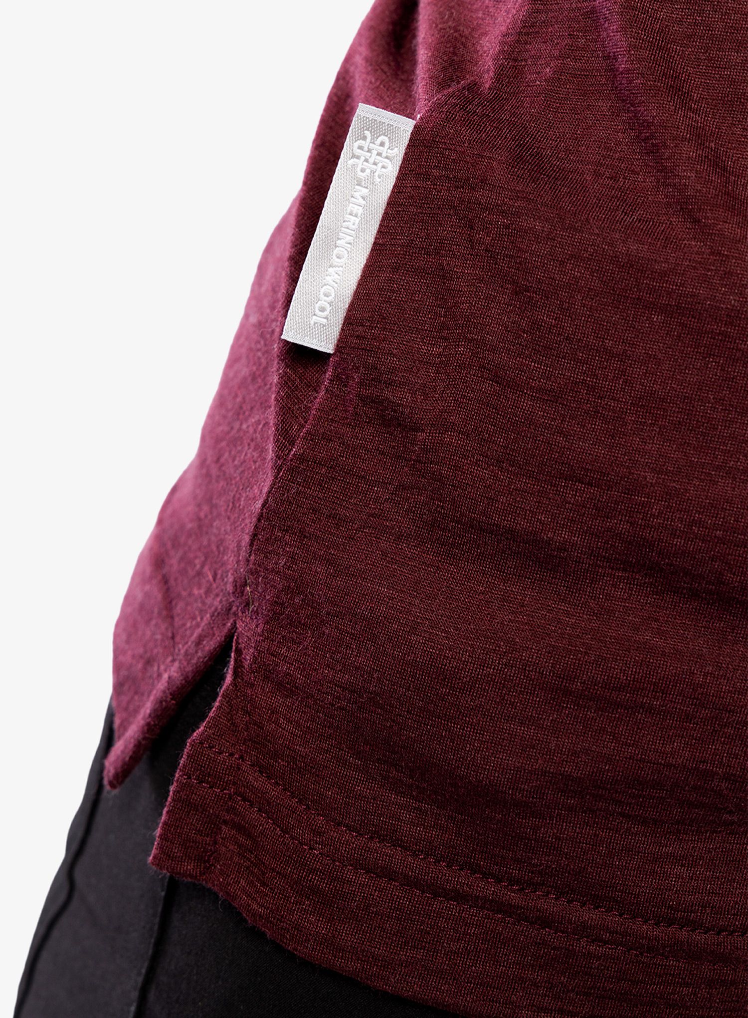 Dámská mikina Sensor Merino Air PT LS - port red hills