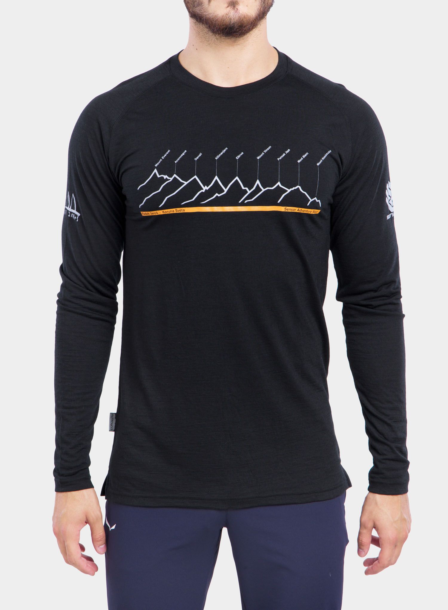 Termoaktivní mikina Sensor Merino Air PT Tee LS - black
