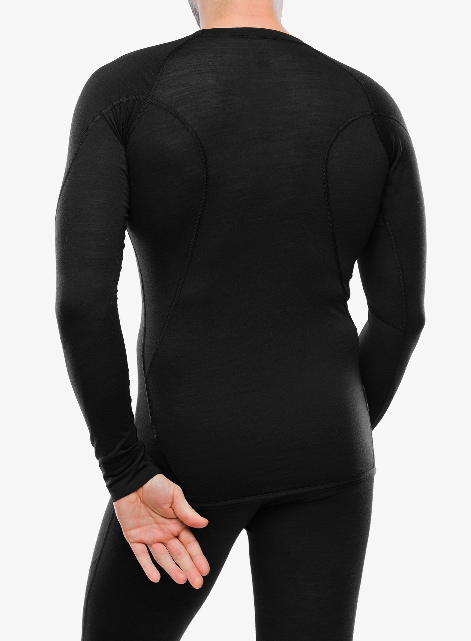 Funkční mikina Sensor Merino Air Tee LS - black