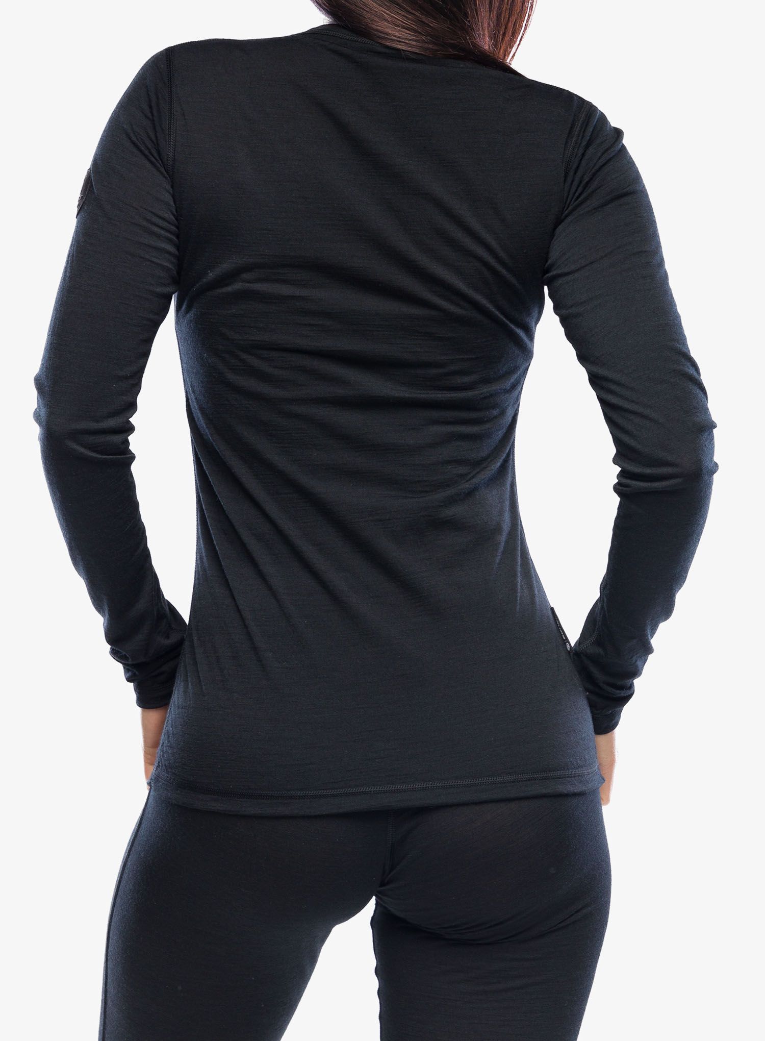 Dámská funkční mikina Sensor Merino Air Tee LS - black/black