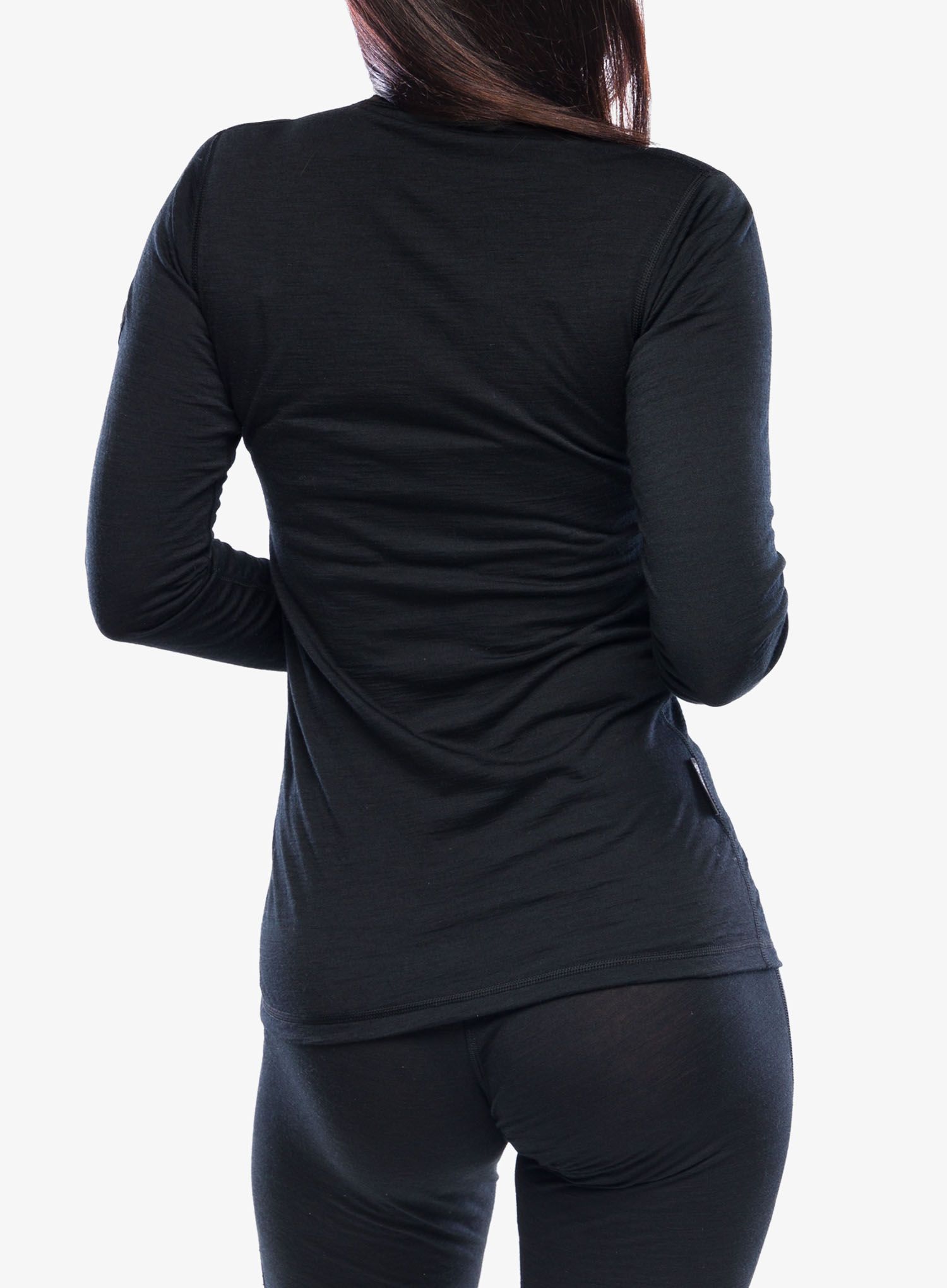 Dámská funkční mikina Sensor Merino Air Tee LS - black/black