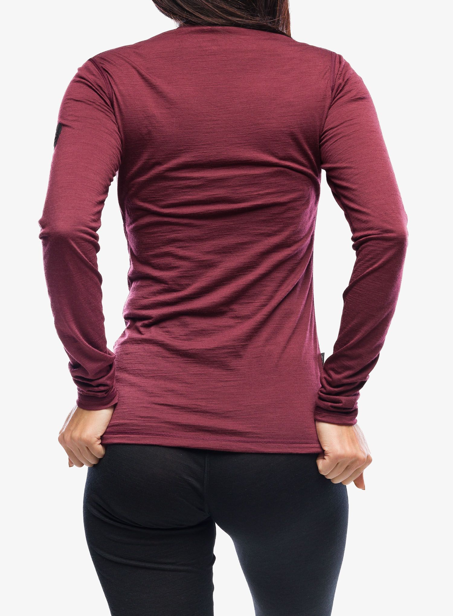 Dámská funkční mikina Sensor Merino Air Tee LS - port red