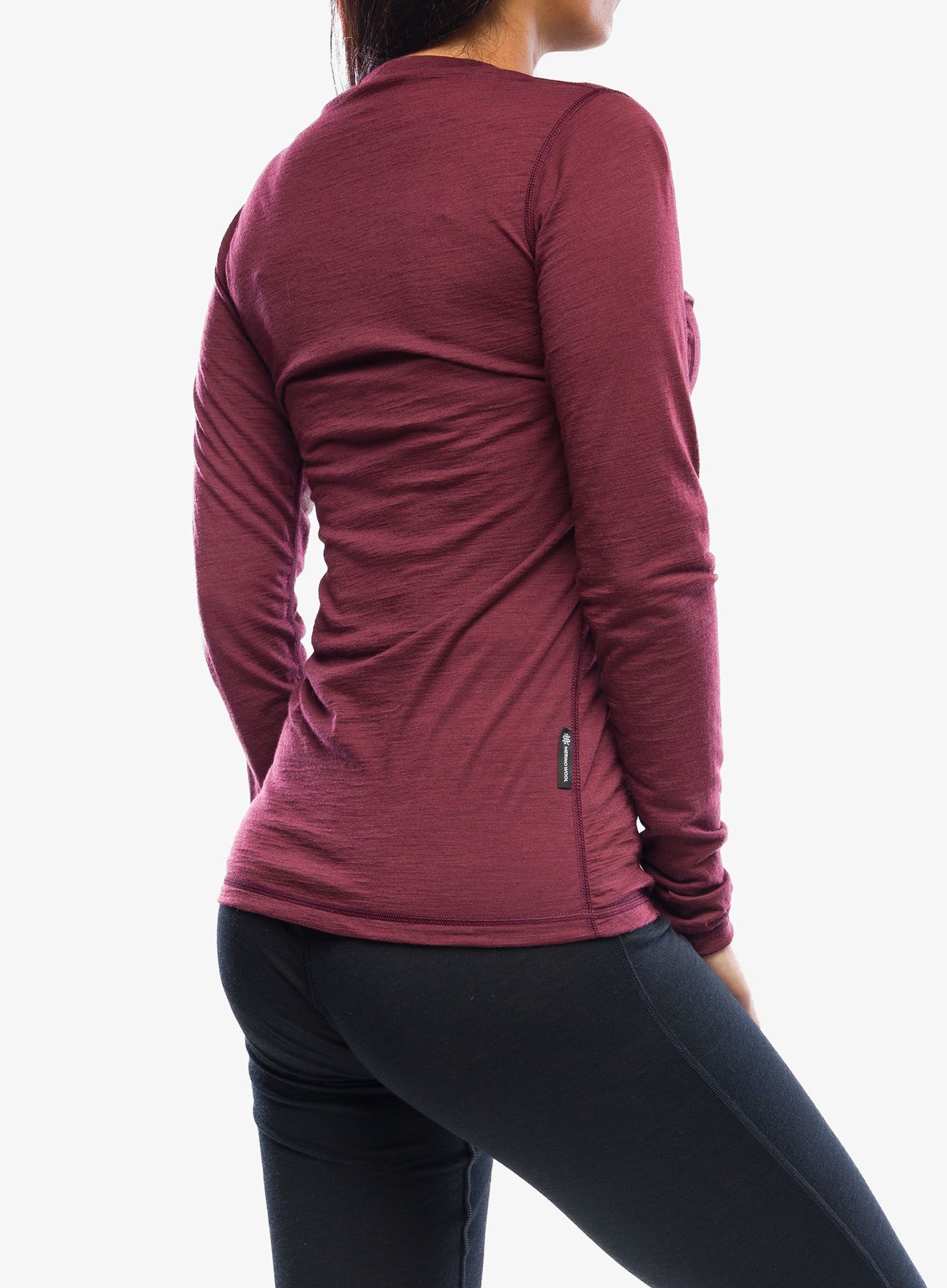 Dámská funkční mikina Sensor Merino Air Tee LS - port red