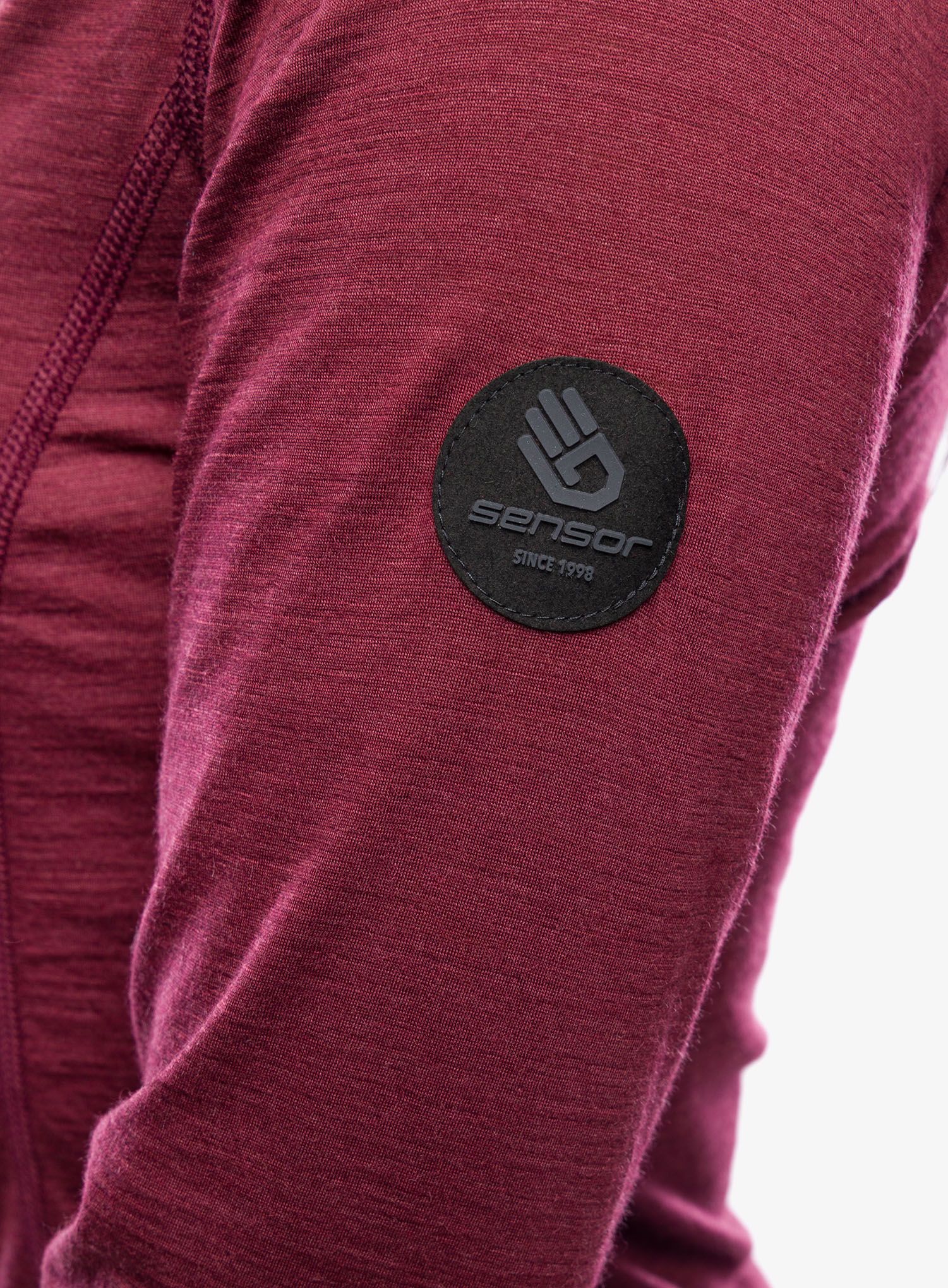Dámská funkční mikina Sensor Merino Air Tee LS - port red