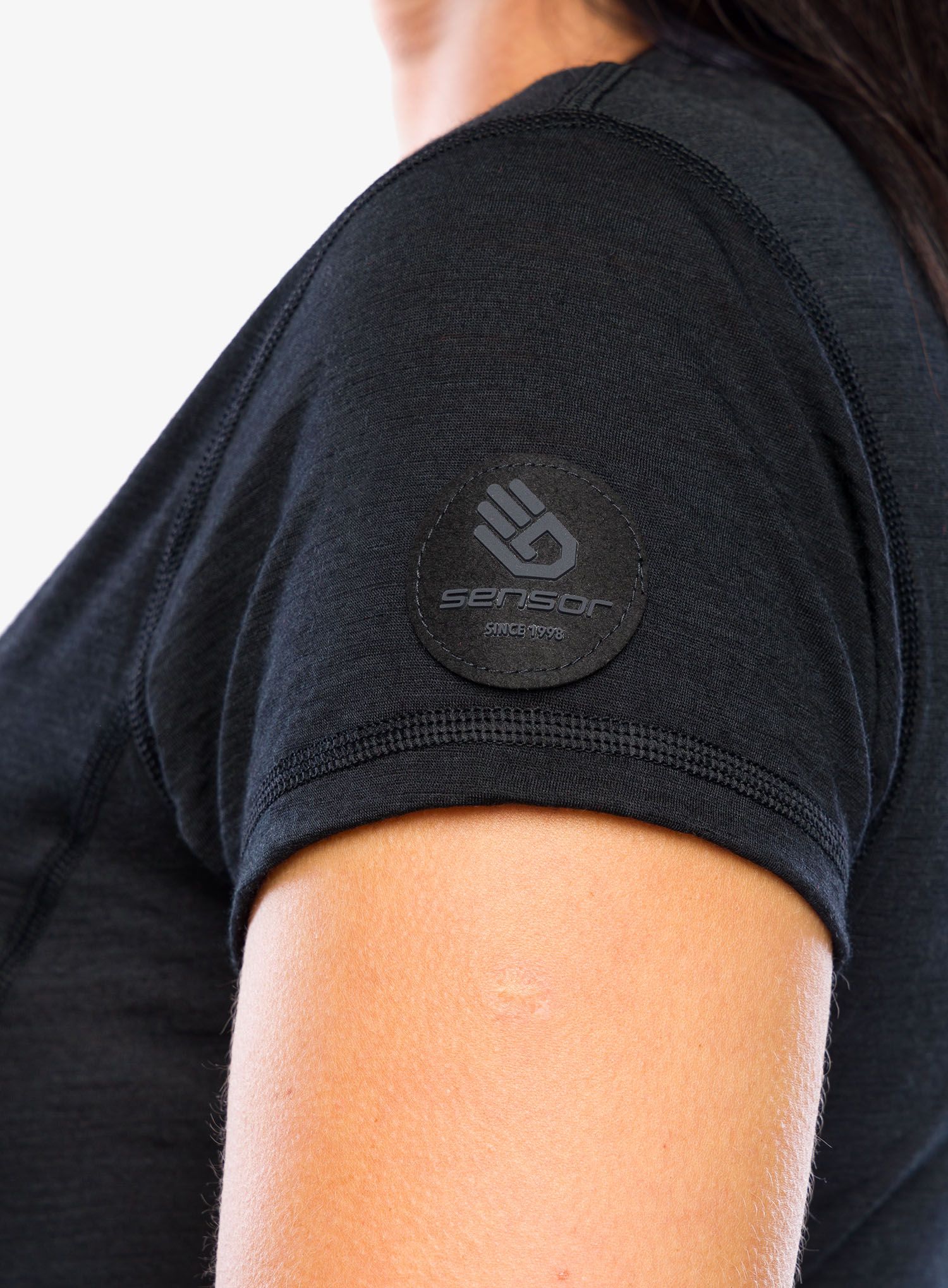 Merino triko dámské Sensor Merino Air Tee SS - black