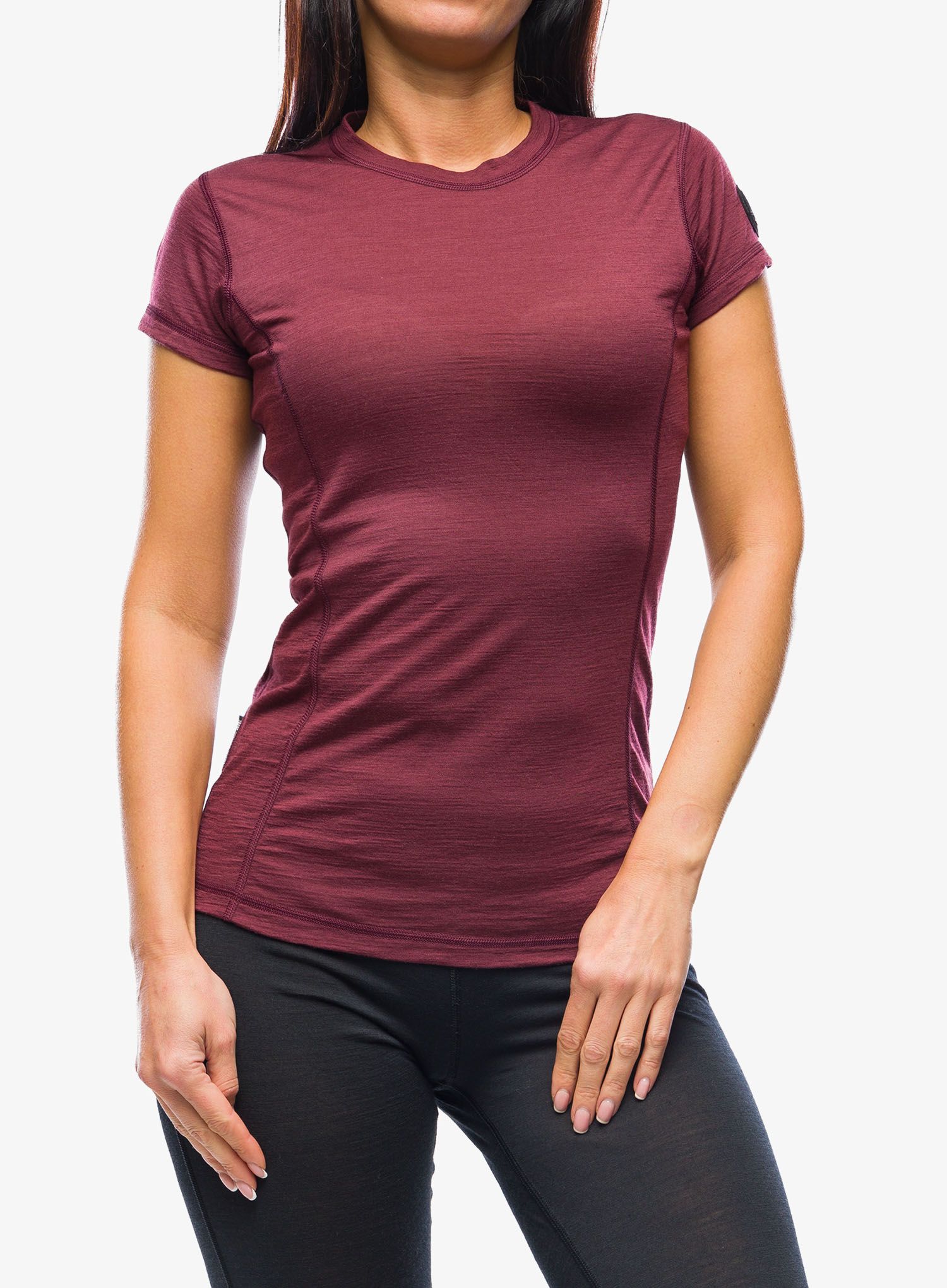 Merino triko dámské Sensor Merino Air Tee SS - port red