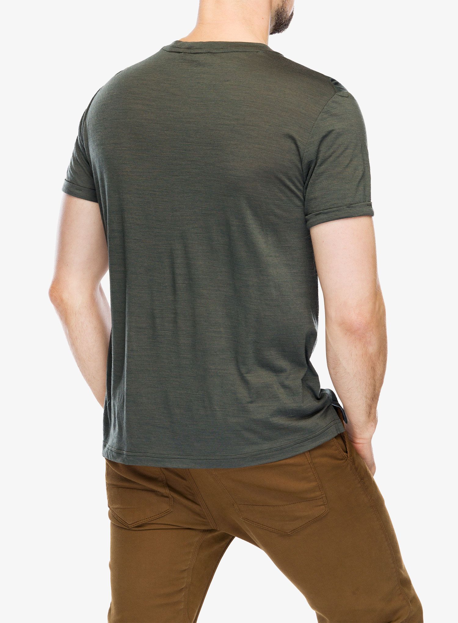 Merino triko Sensor Merino Air Traveller Tee - olive green