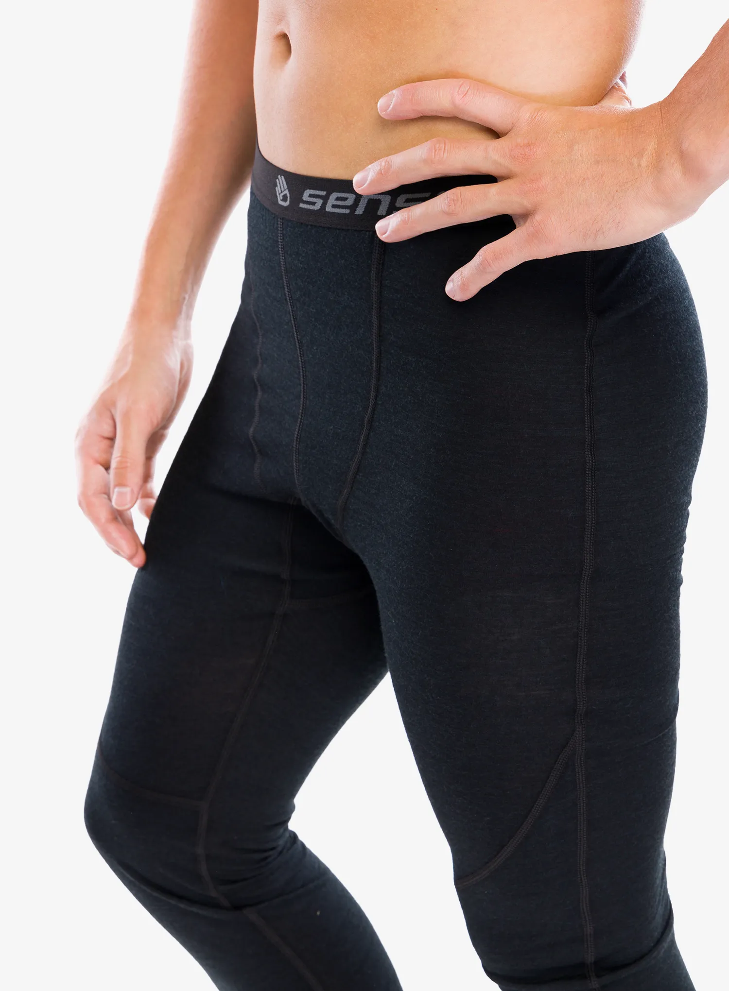 Termolegíny Sensor Merino Air Underpants - black/black