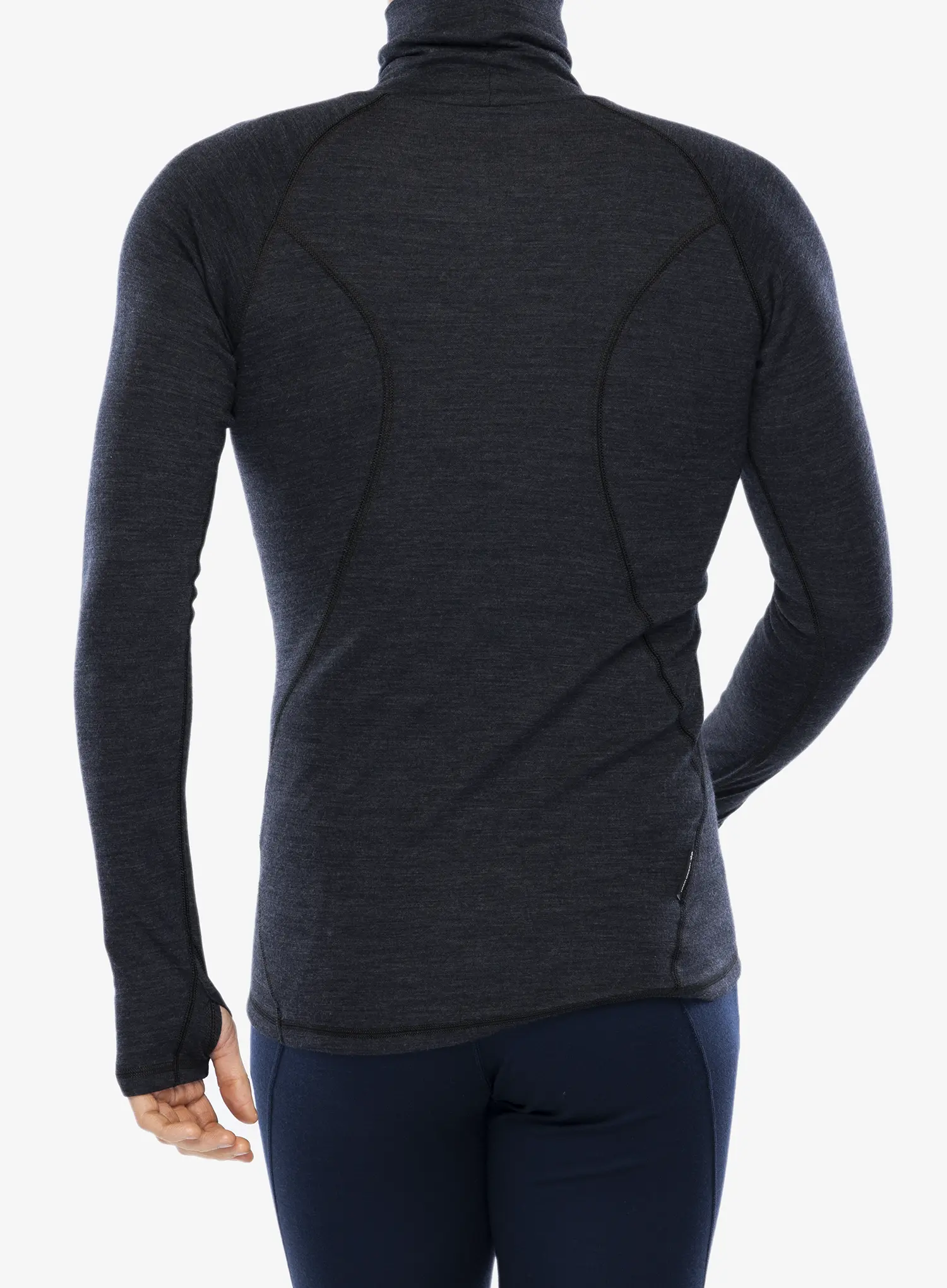 Funkční mikina Sensor Merino Bold Tee LS Roll Neck - anthracite gray
