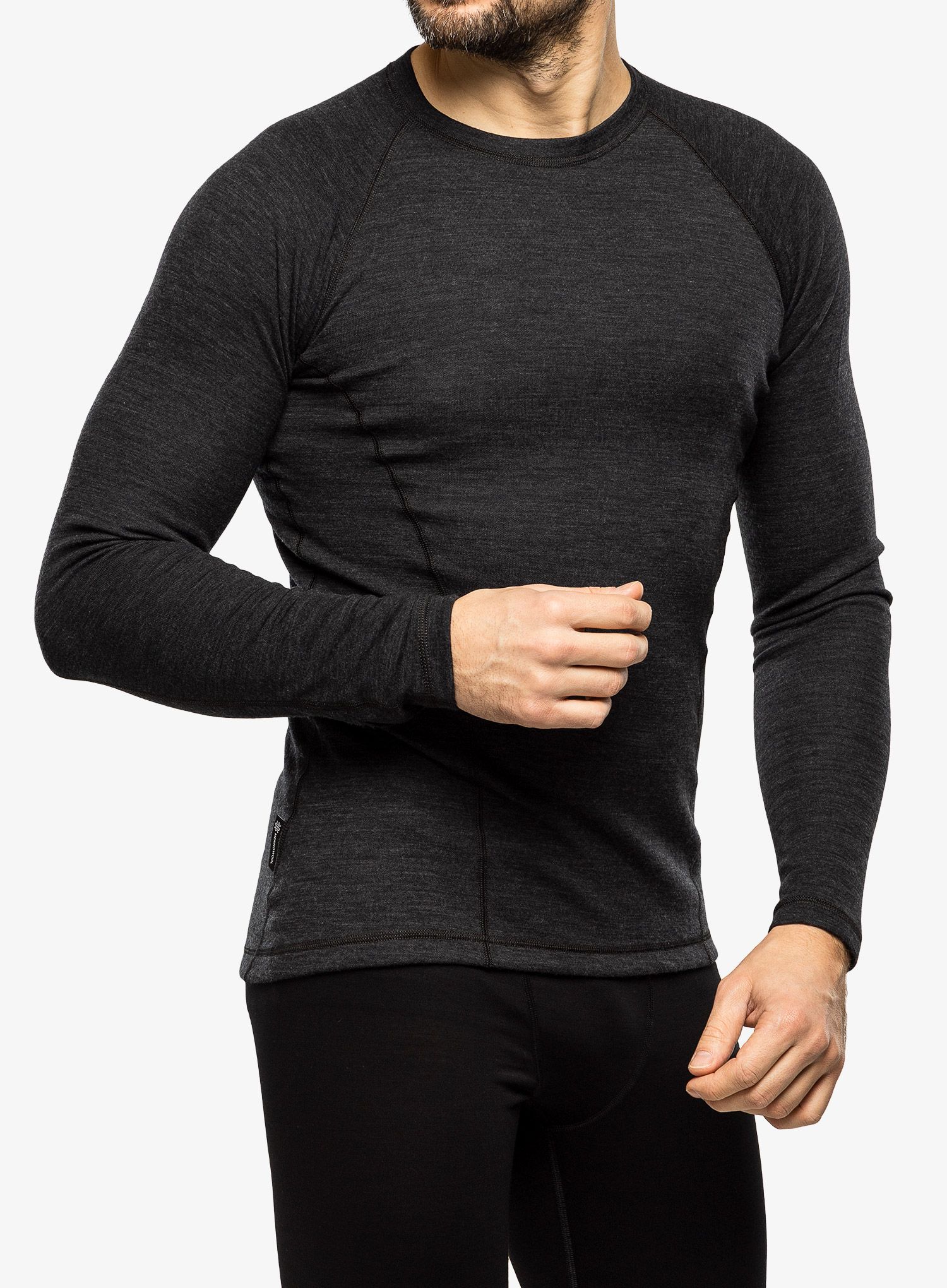 Termální mikina Sensor Merino Bold Tee LS - anthracite gray