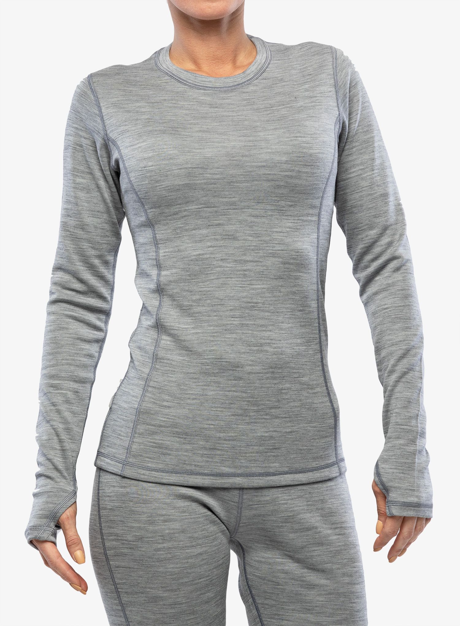 Dámská funkcni mikina Sensor Merino Bold Tee LS - cool gray