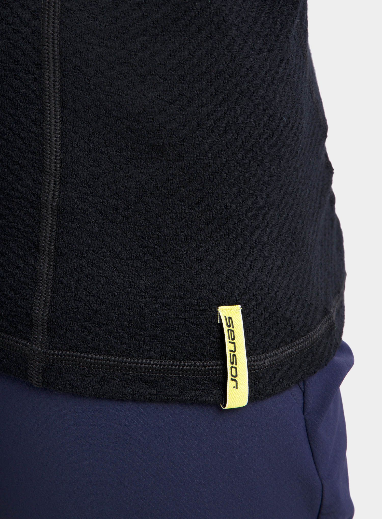 Termoaktivní mikina Sensor Merino DF Tee L/S Hooded - black