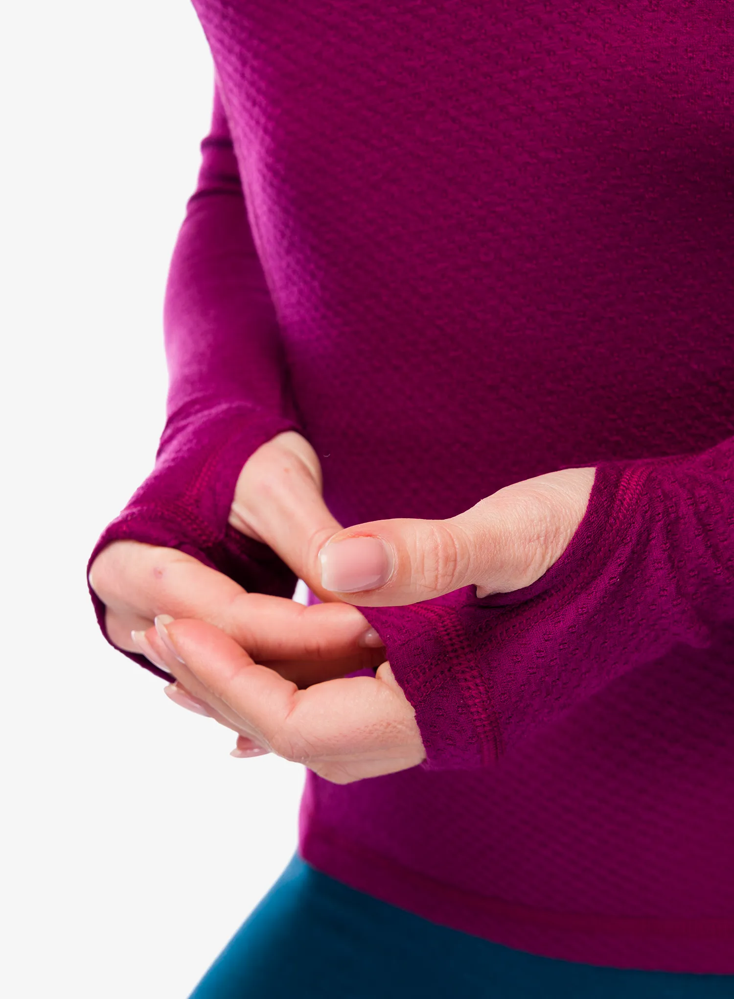 Dámská termoaktivní mikina Sensor Merino DF Tee L/S Hooded - lilla
