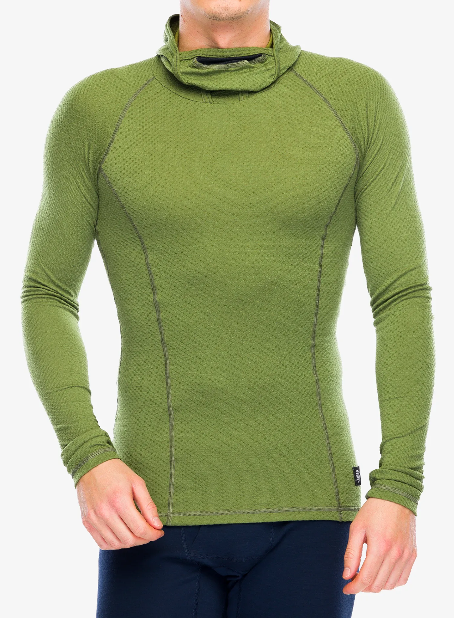 Termoaktivní mikina Sensor Merino DF Tee L/S Hooded - safari