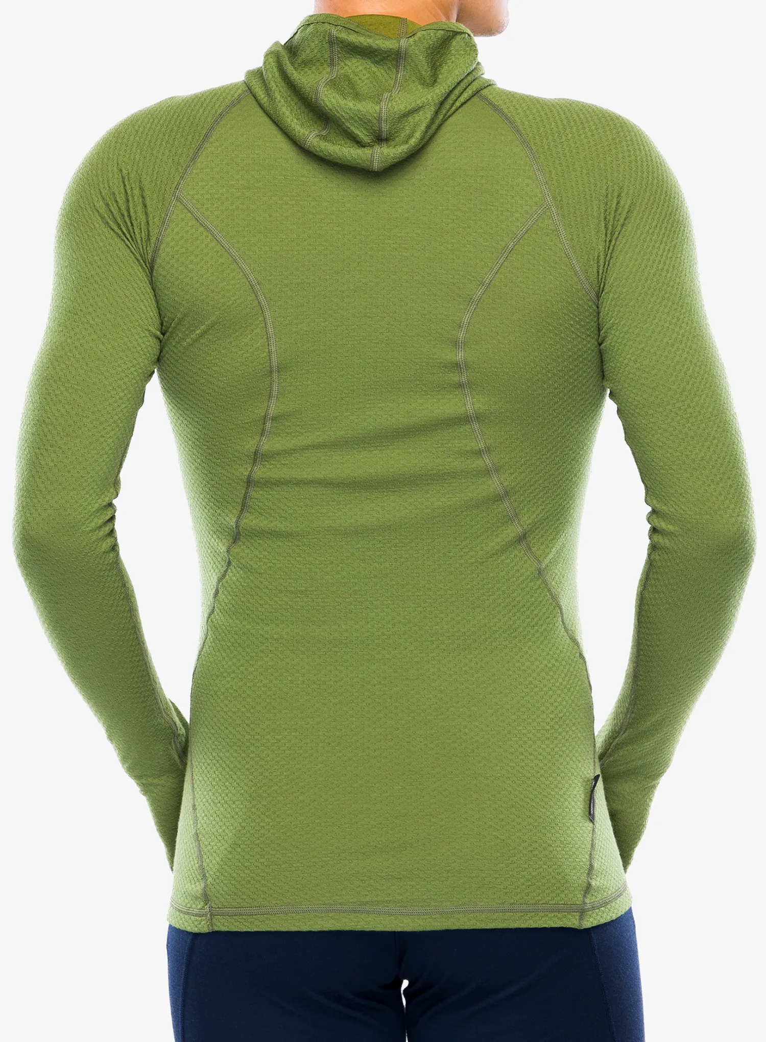 Termoaktivní mikina Sensor Merino DF Tee L/S Hooded - safari