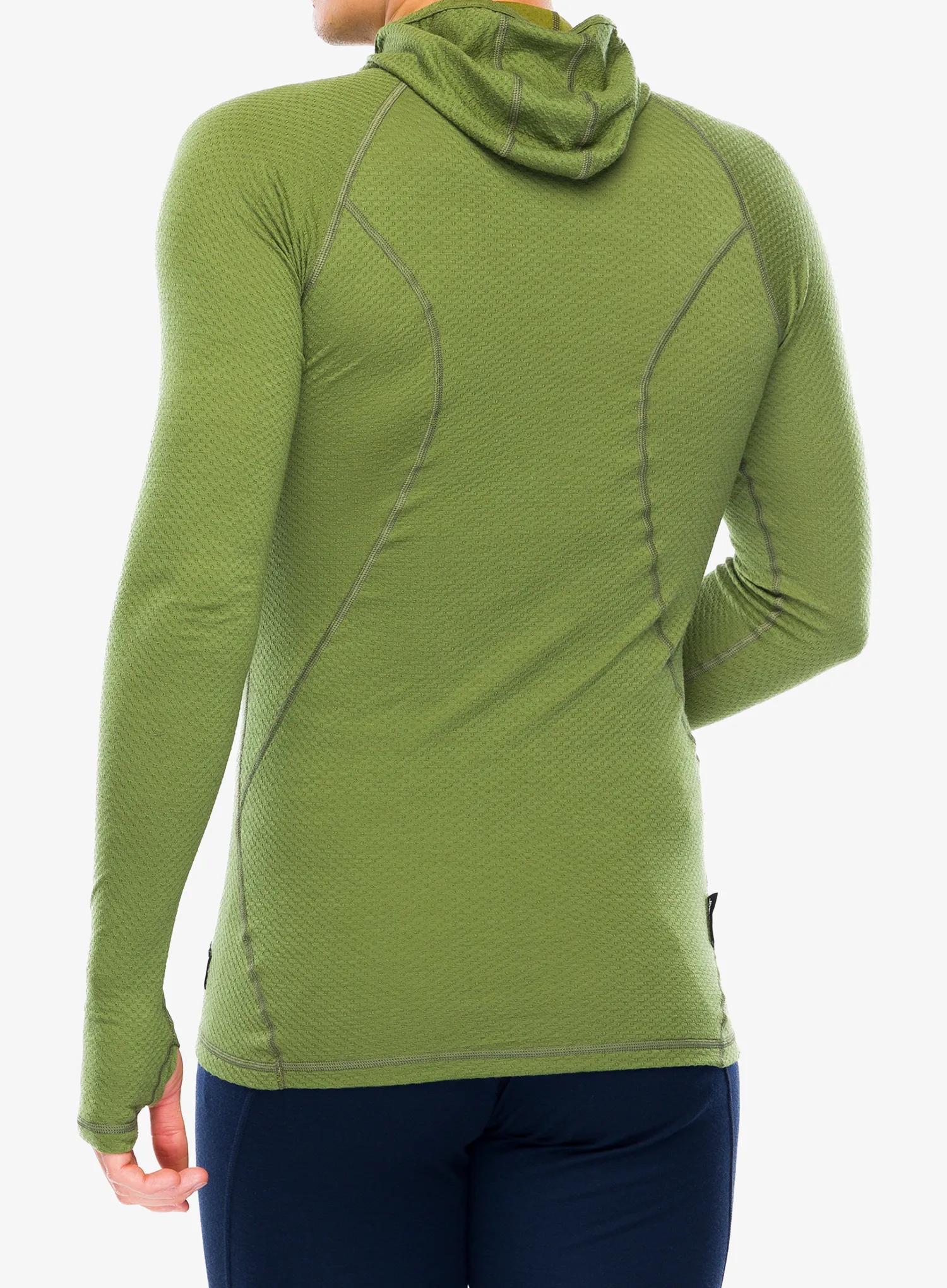 Termoaktivní mikina Sensor Merino DF Tee L/S Hooded - safari