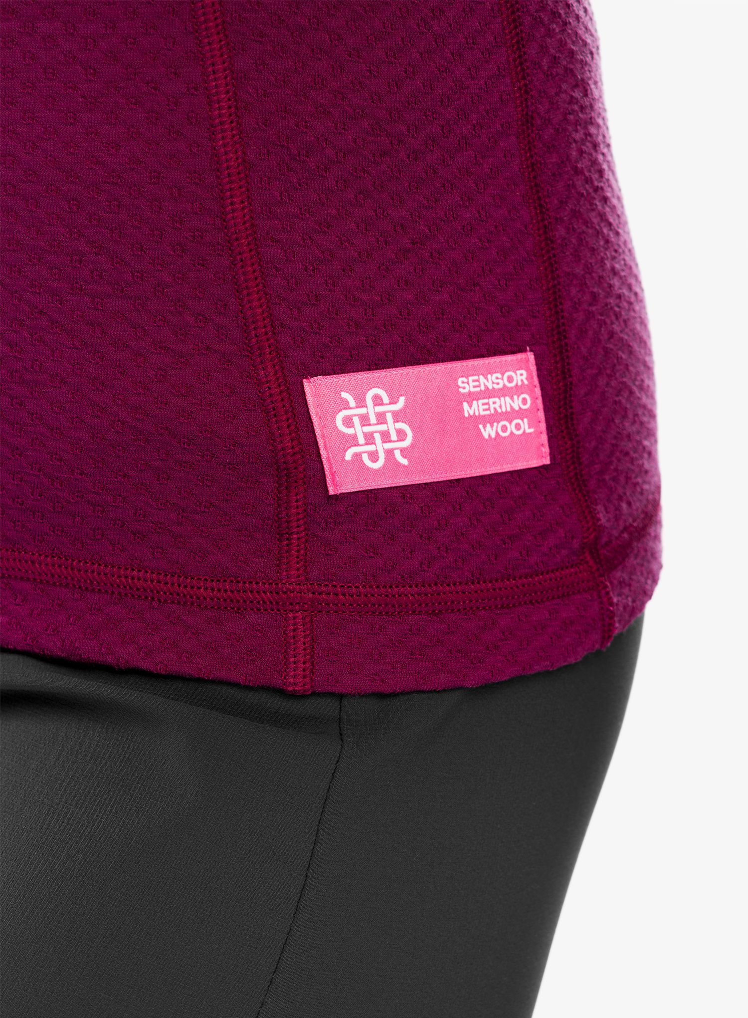 Dámská termoaktivní mikina Sensor Merino DF Tee L/S Zip - lilla