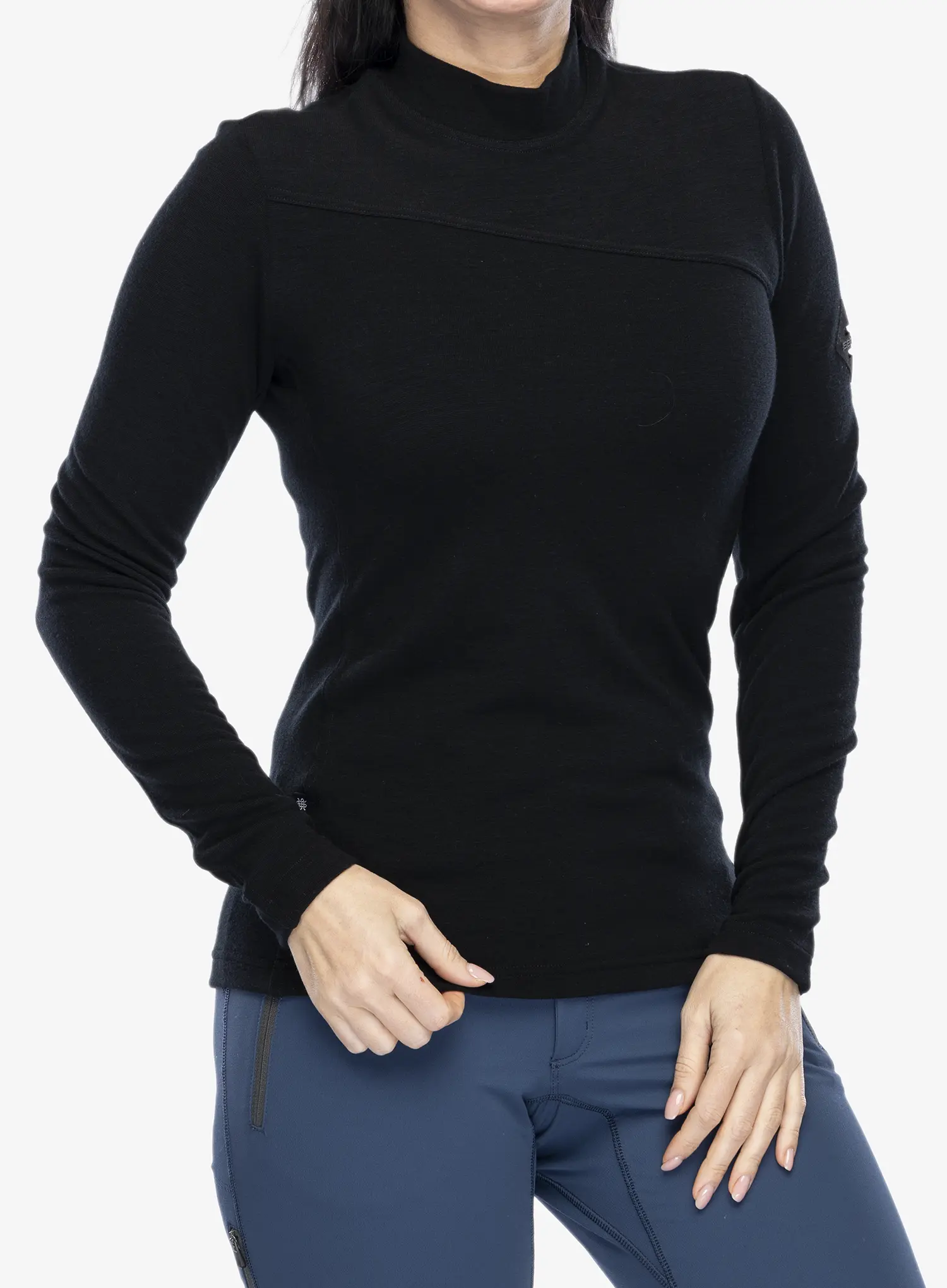 Dámská termoaktivní mikina Sensor Merino Ex Tee L/S - black