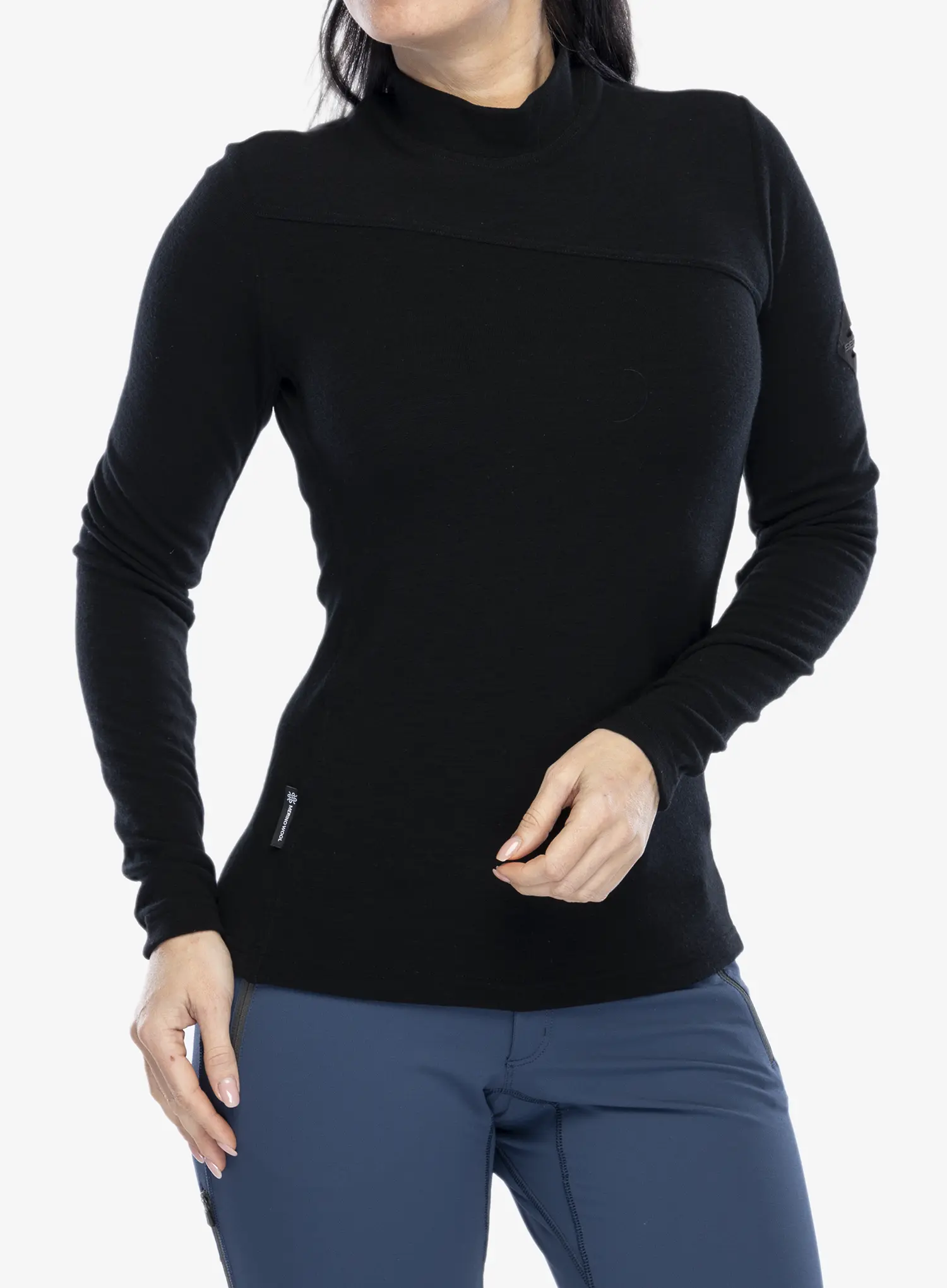Dámská termoaktivní mikina Sensor Merino Ex Tee L/S - black