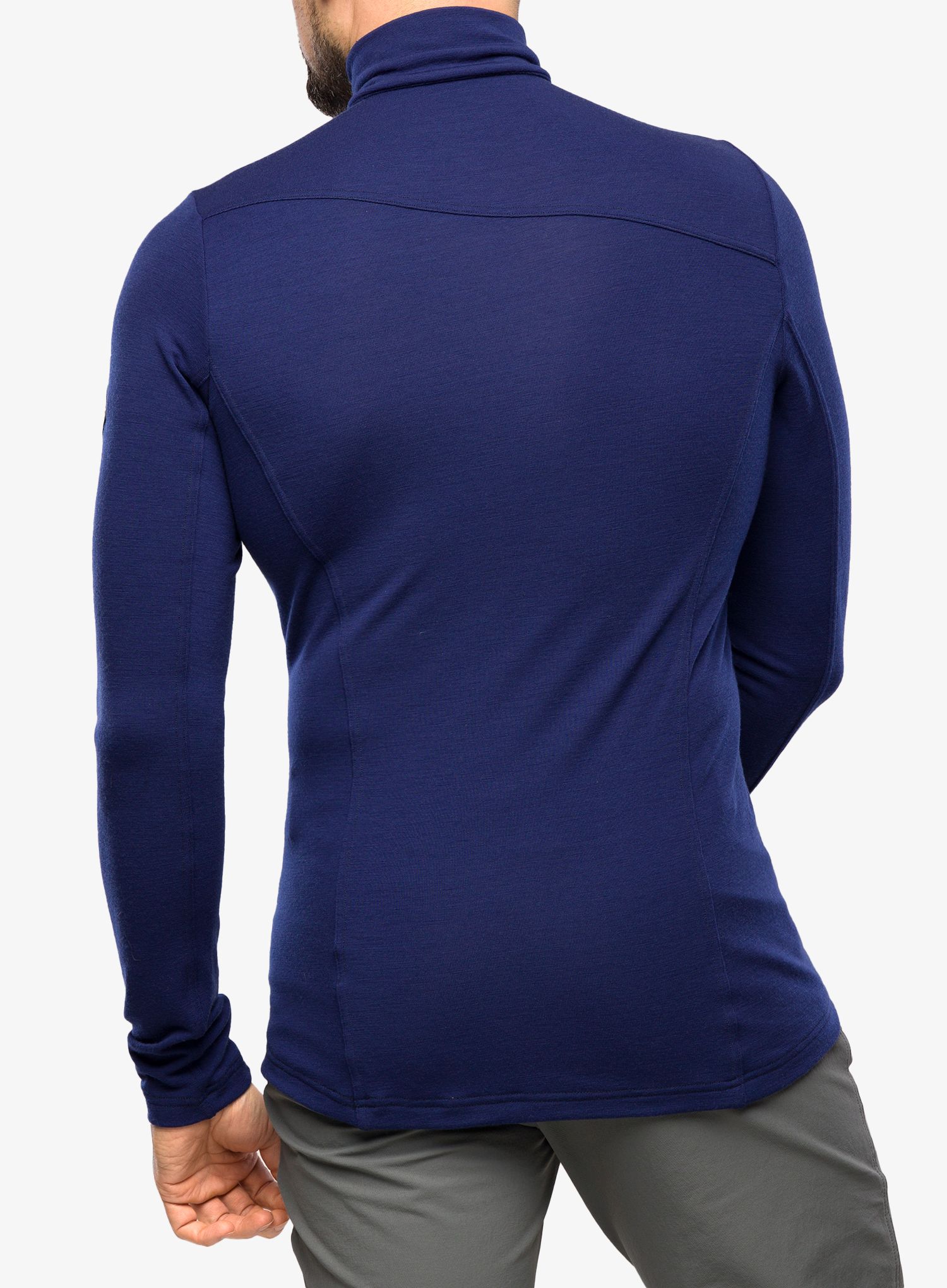 Pánská mikina Sensor Merino Extreme Tee L/S Zip - deep blue