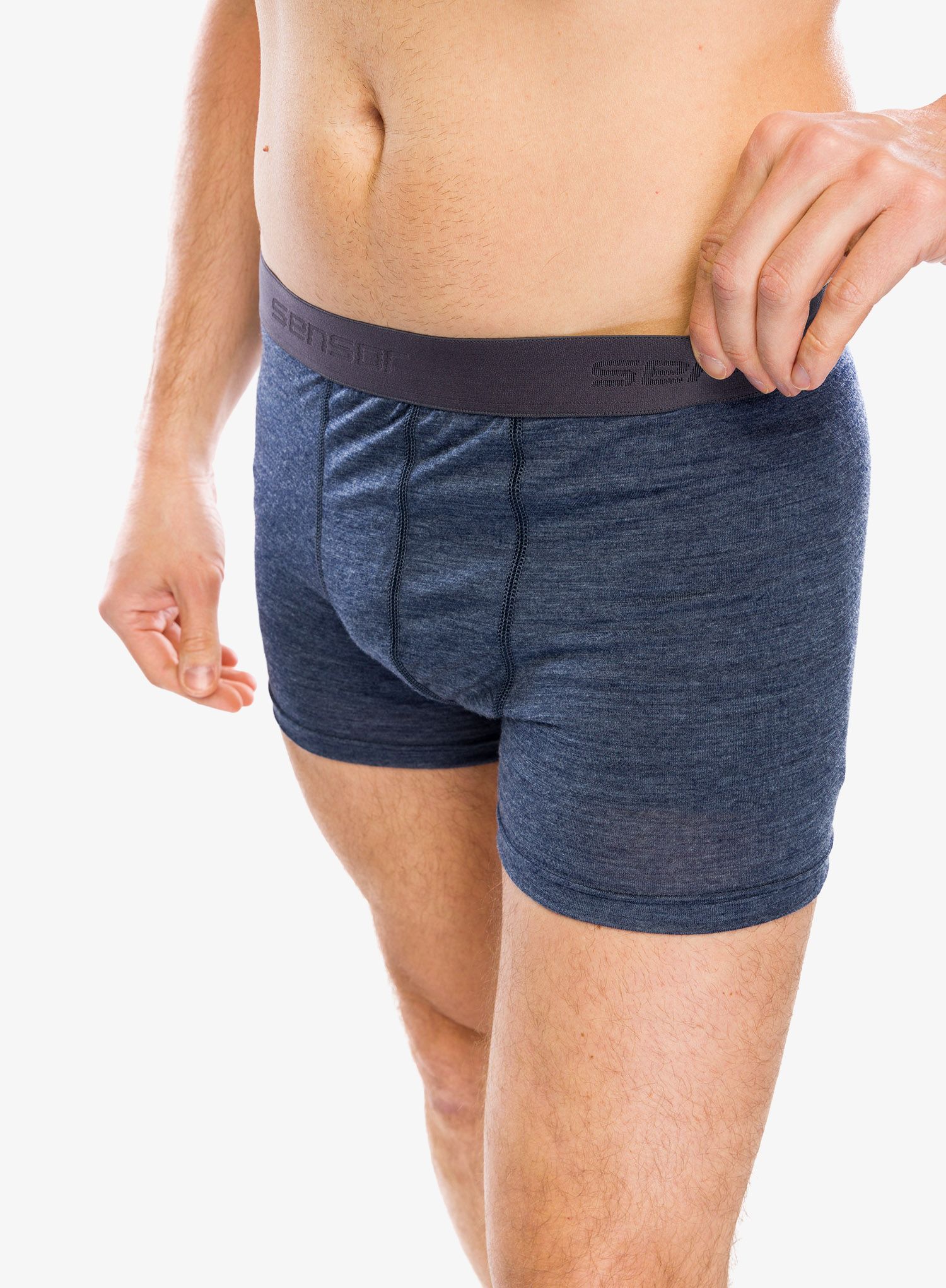 Funkční boxerky Sensor Merino Lite Boxers - mottled blue