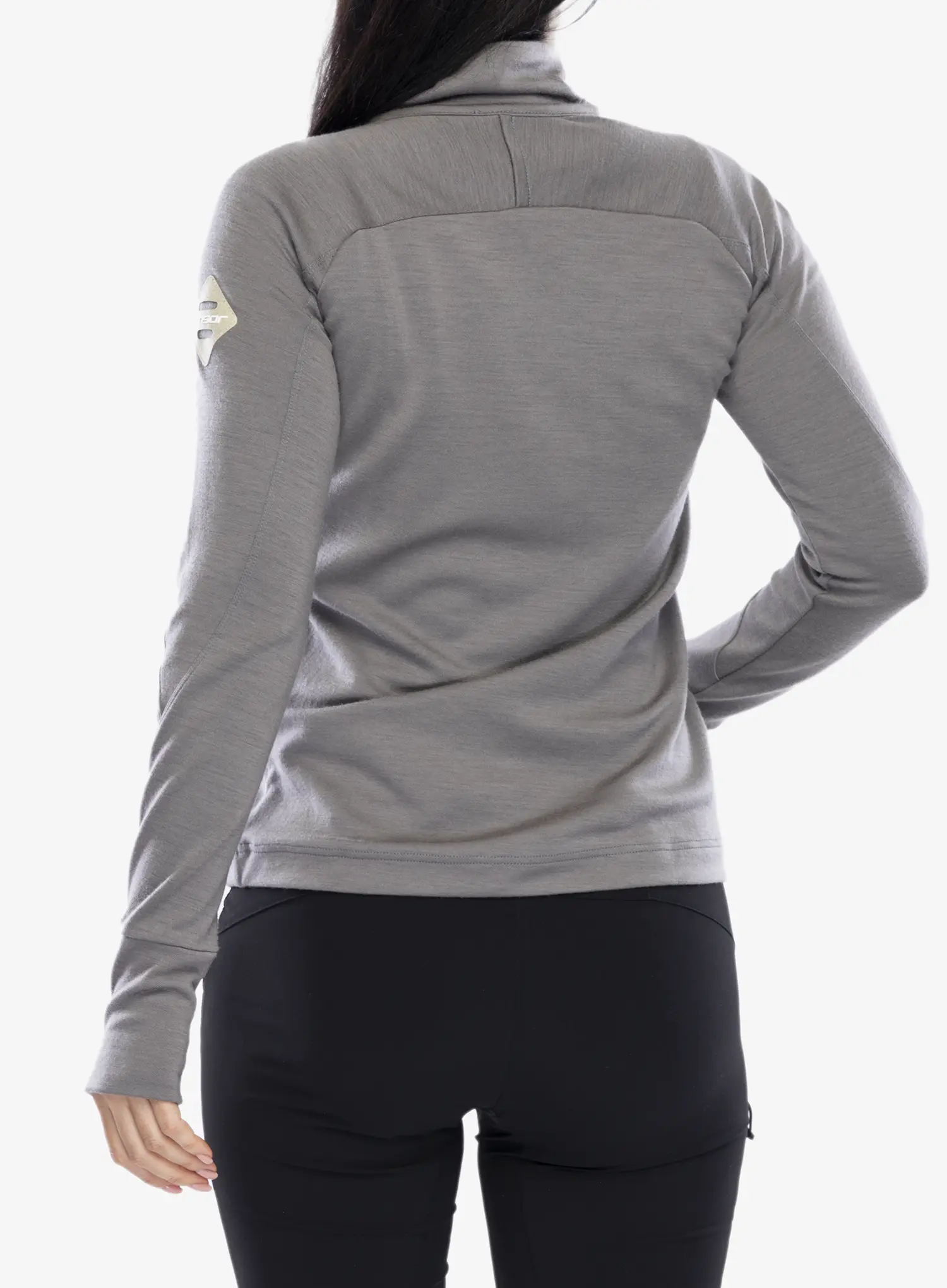 Dámská mikina Sensor Merino UP Fleece Full Zip - grey