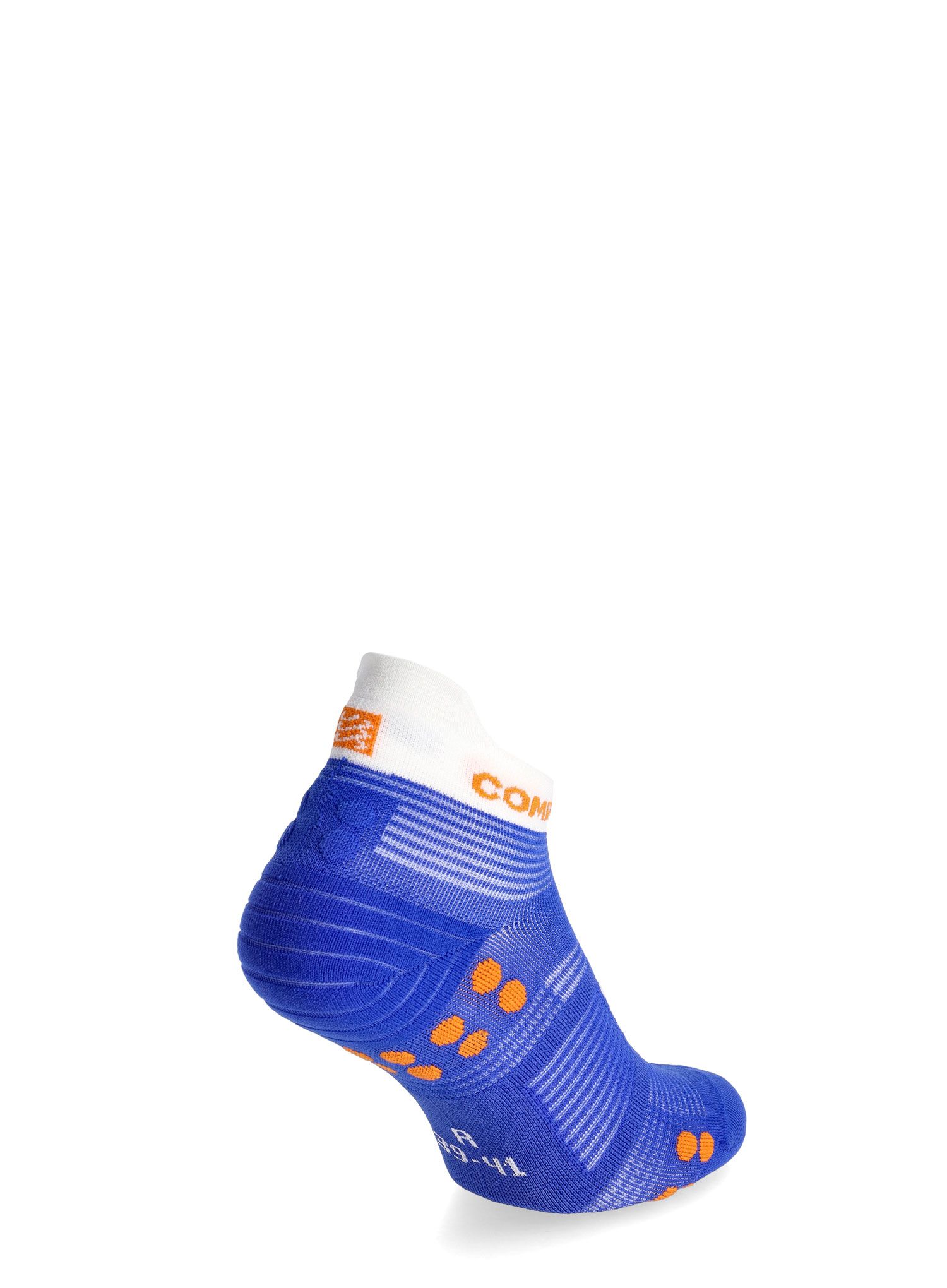 Ponožky na běhání Compressport Pro Racing Socks v4.0 Run Low - dazz blue/white