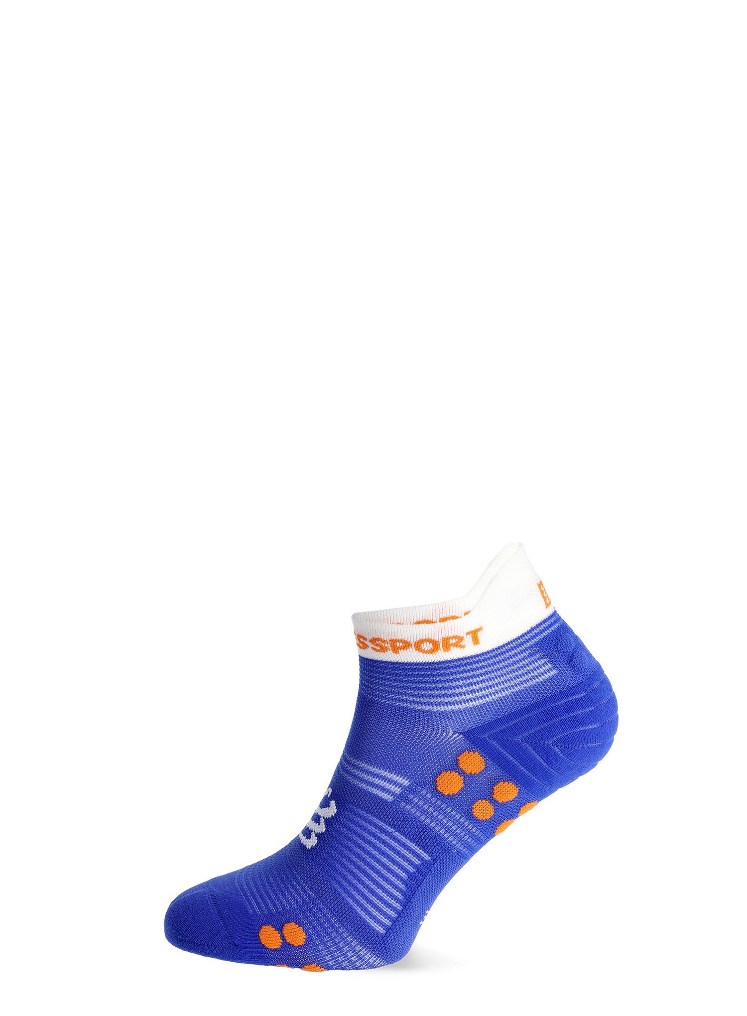 Ponožky na běhání Compressport Pro Racing Socks v4.0 Run Low - dazz blue/white