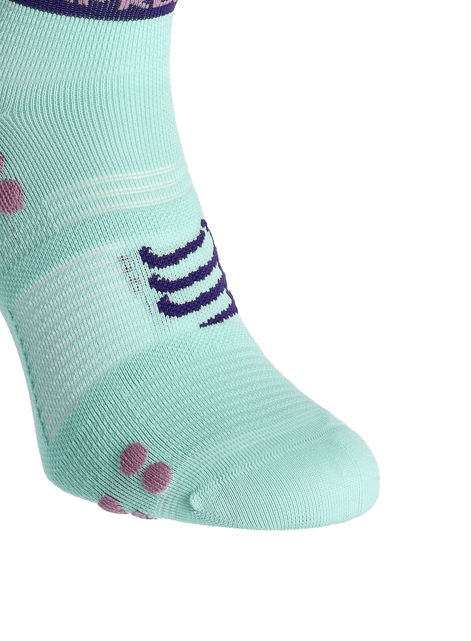 Ponožky na běhání Compressport Pro Racing Socks v4.0 Run Low - shell blue/purple