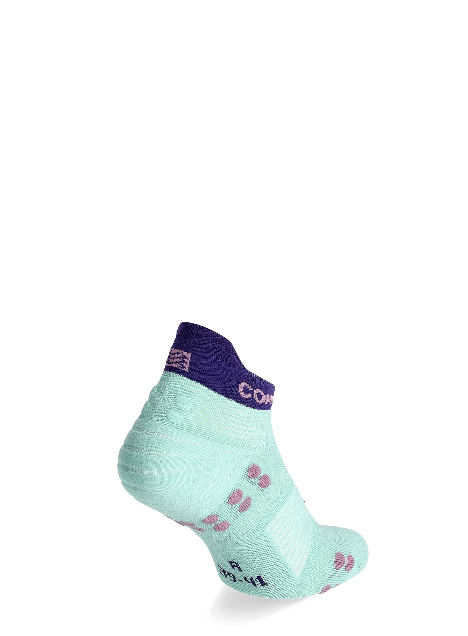 Ponožky na běhání Compressport Pro Racing Socks v4.0 Run Low - shell blue/purple
