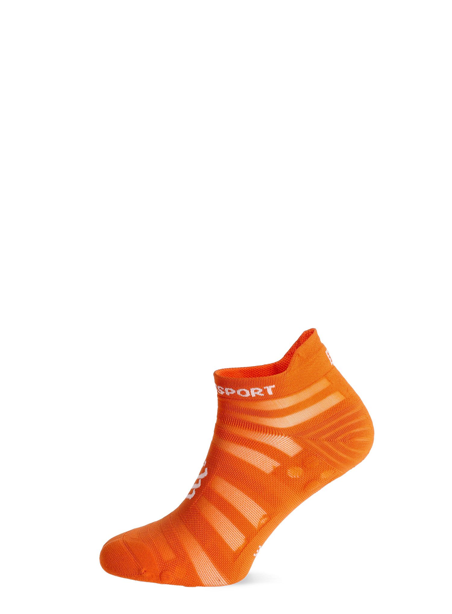 Ponožky na běhání Compressport Pro Racing Socks v4.0 Ultralight Run Low - fire/white