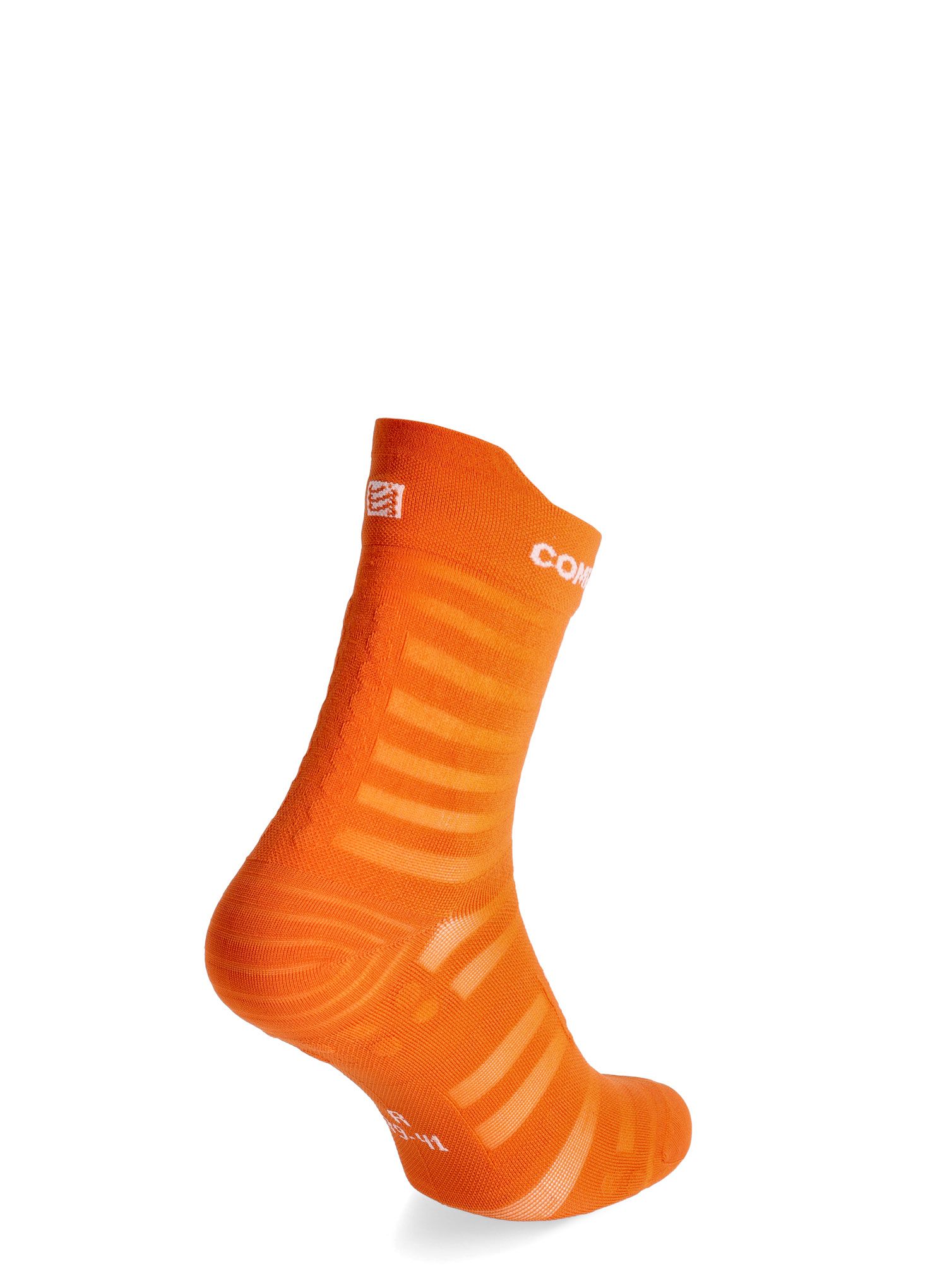 Ponožky na běhání Compressport Pro Racing v4.0 Ultralight Run High - fire/white