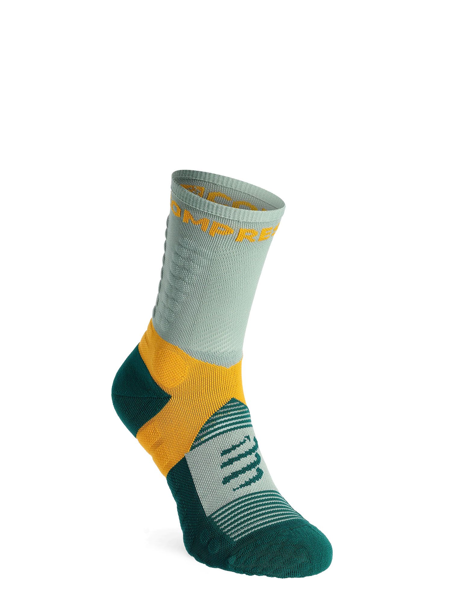 Ponožky na běhání Compressport Ultra Trail Socks v2.0 - slate grey/saffron