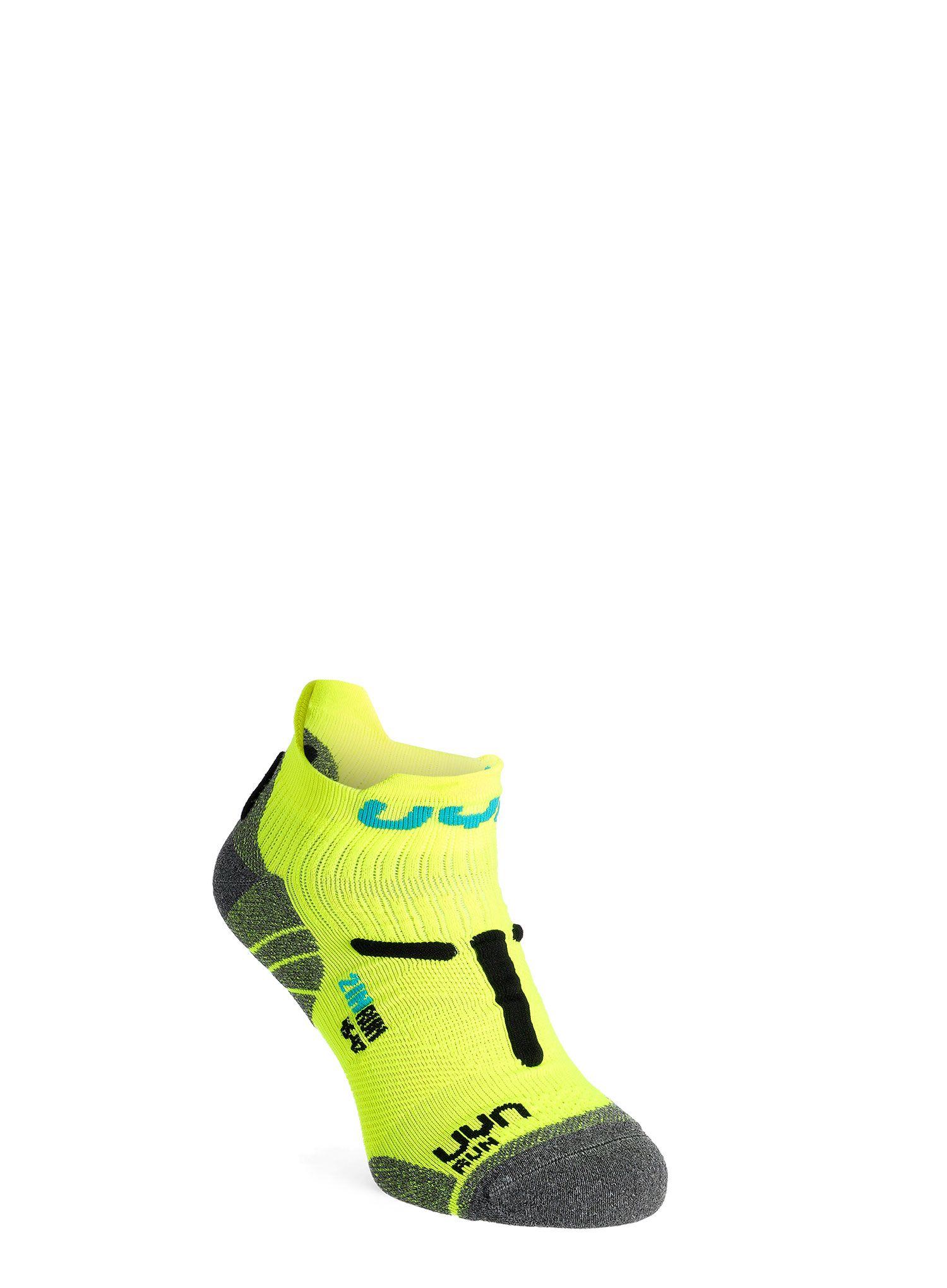 Ponožky na běhání UYN Run 2in Socks - yellow fluo/black