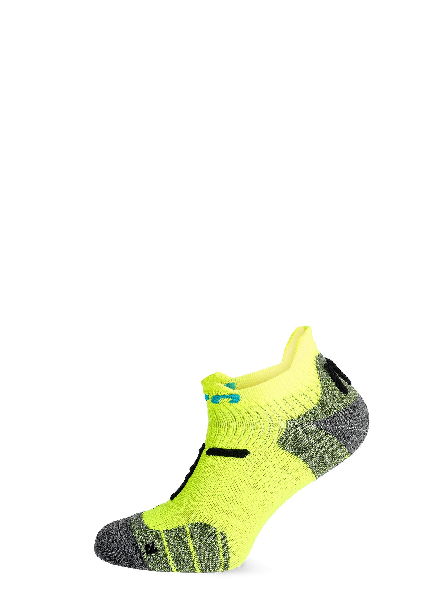 Ponožky na běhání UYN Run 2in Socks - yellow fluo/black