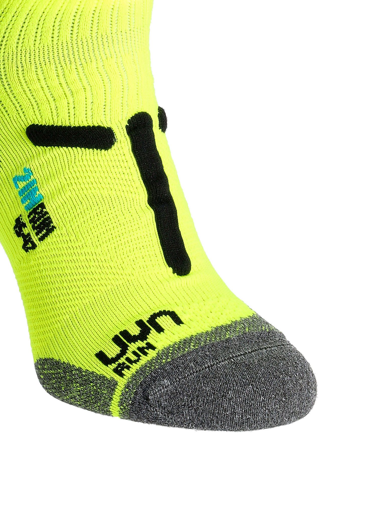 Ponožky na běhání UYN Run 2in Socks - yellow fluo/black