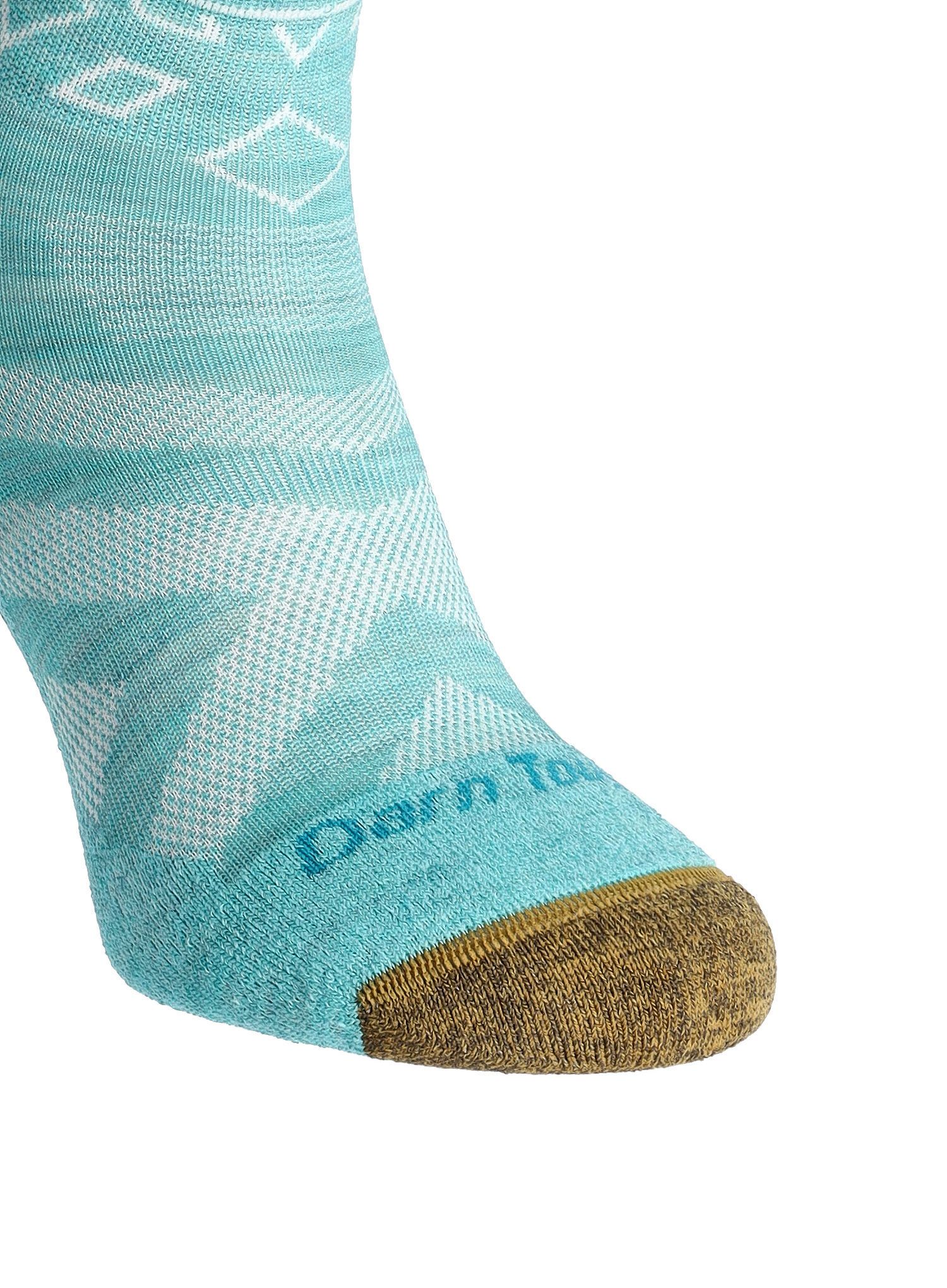 Dámské ponožky Darn Tough Traverse OTC Lightweight Ski and Snowboard Sock - aqua