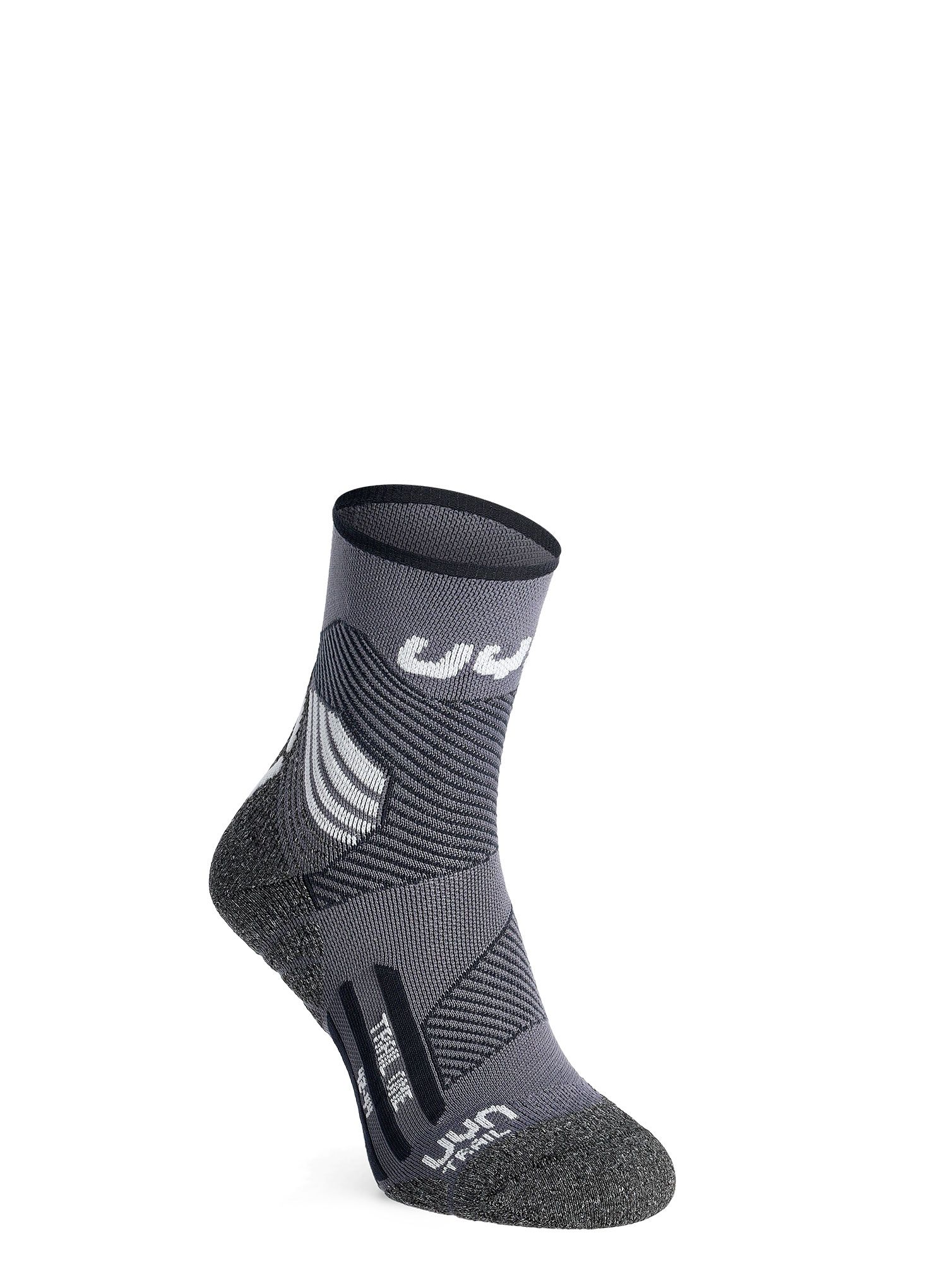 Běžecké ponožky UYN Run Trail One Socks - grey/wht