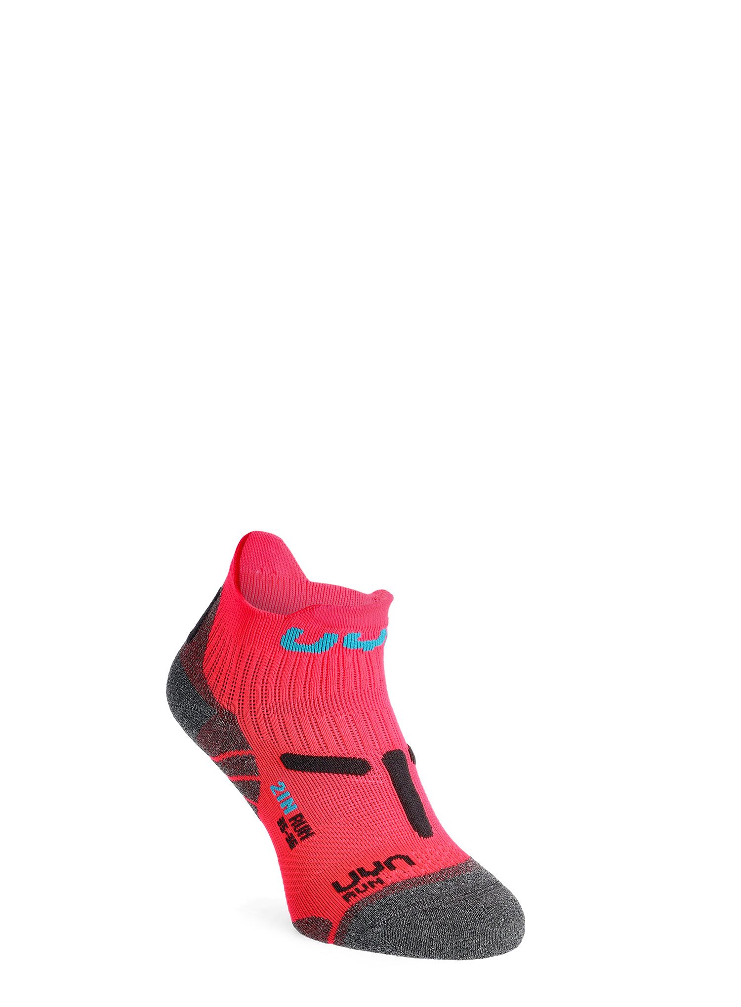 Běžecké ponožky dámské UYN Run 2IN Socks - fluo/anthracite